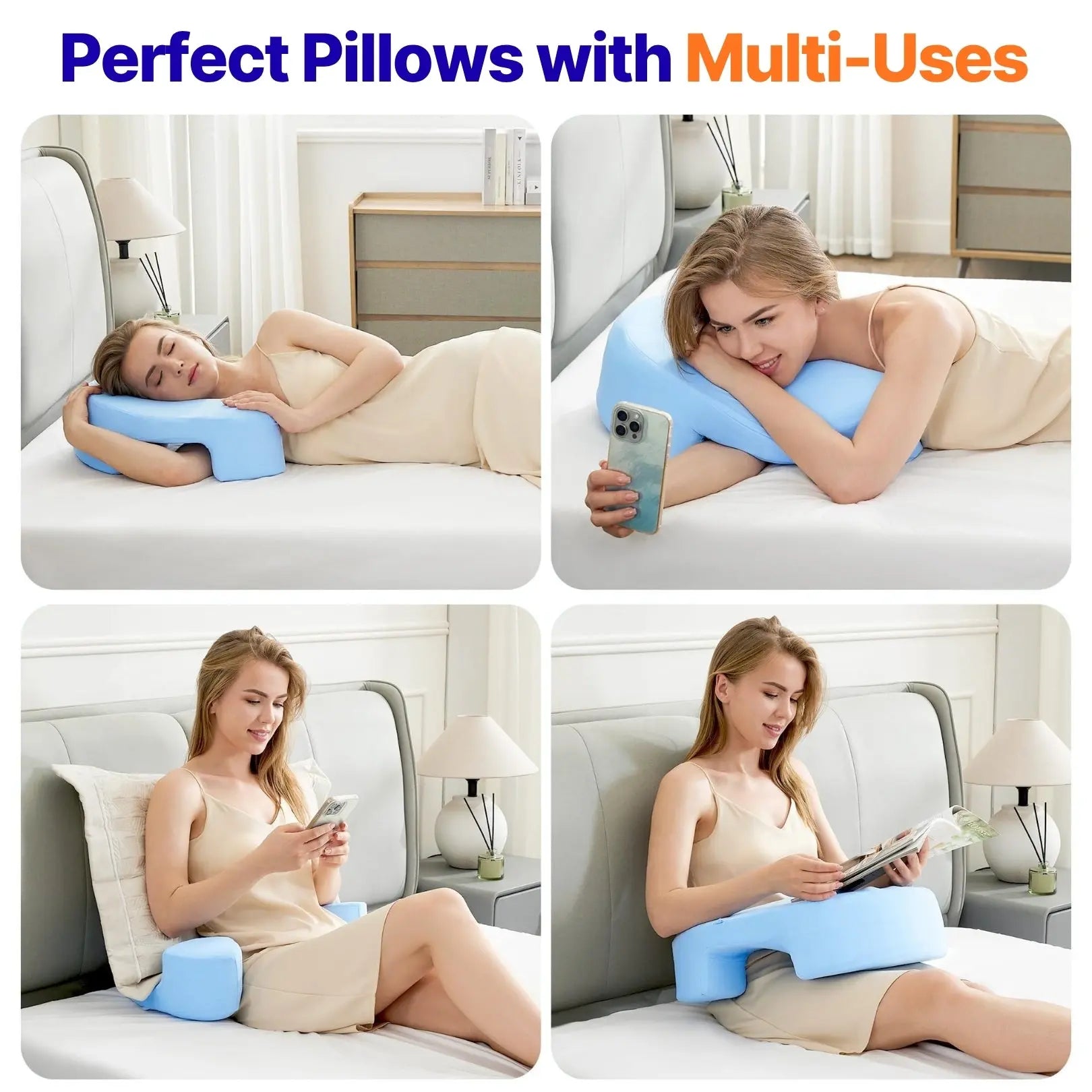 Backrest Bed Pillow for Sitting