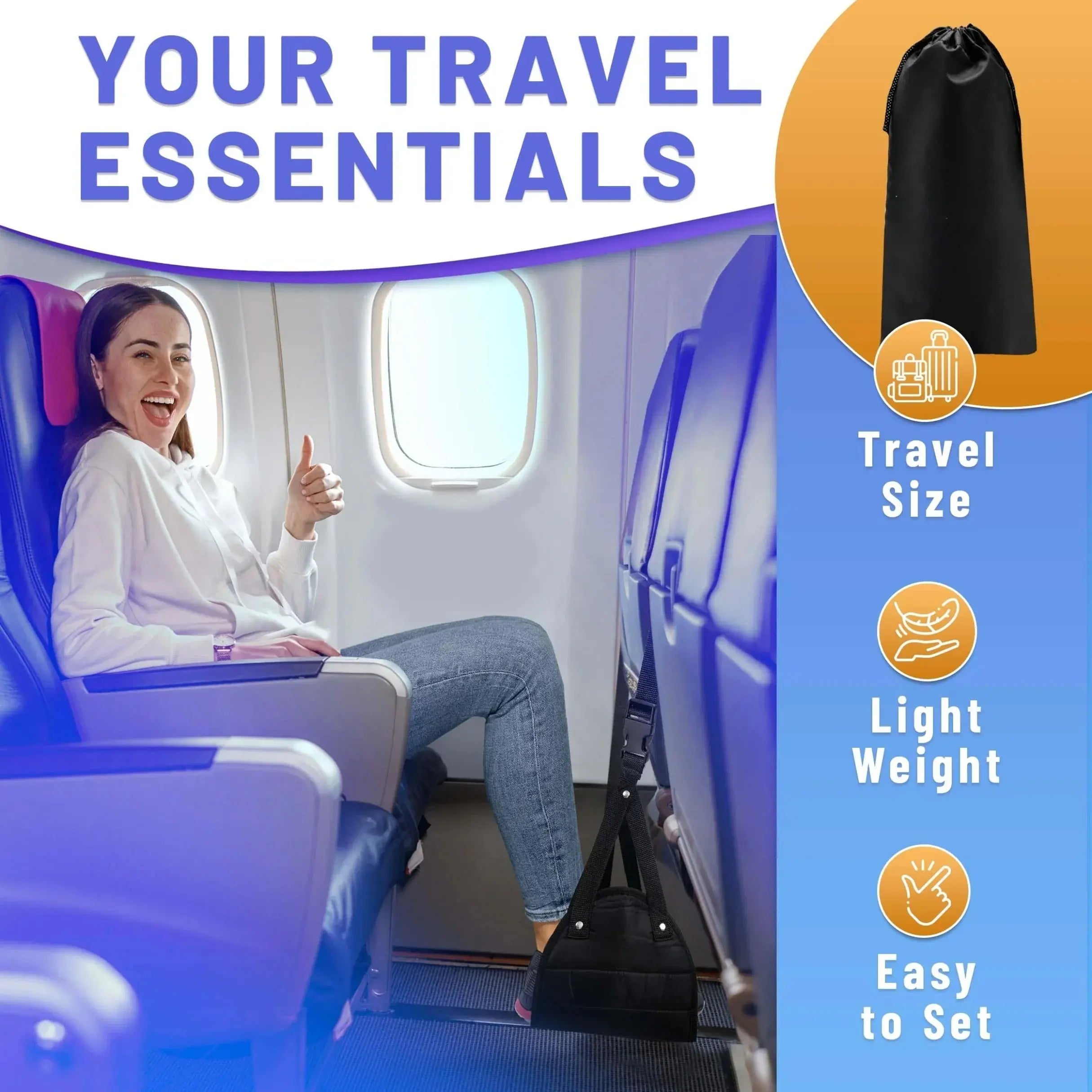 Airplane Foot Rest Hammock