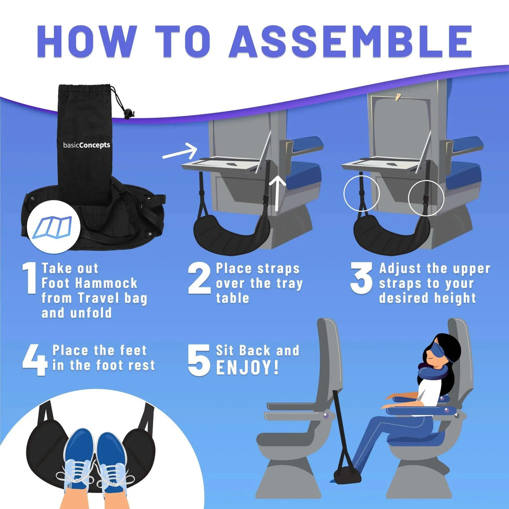 Airplane Foot Rest Hammock