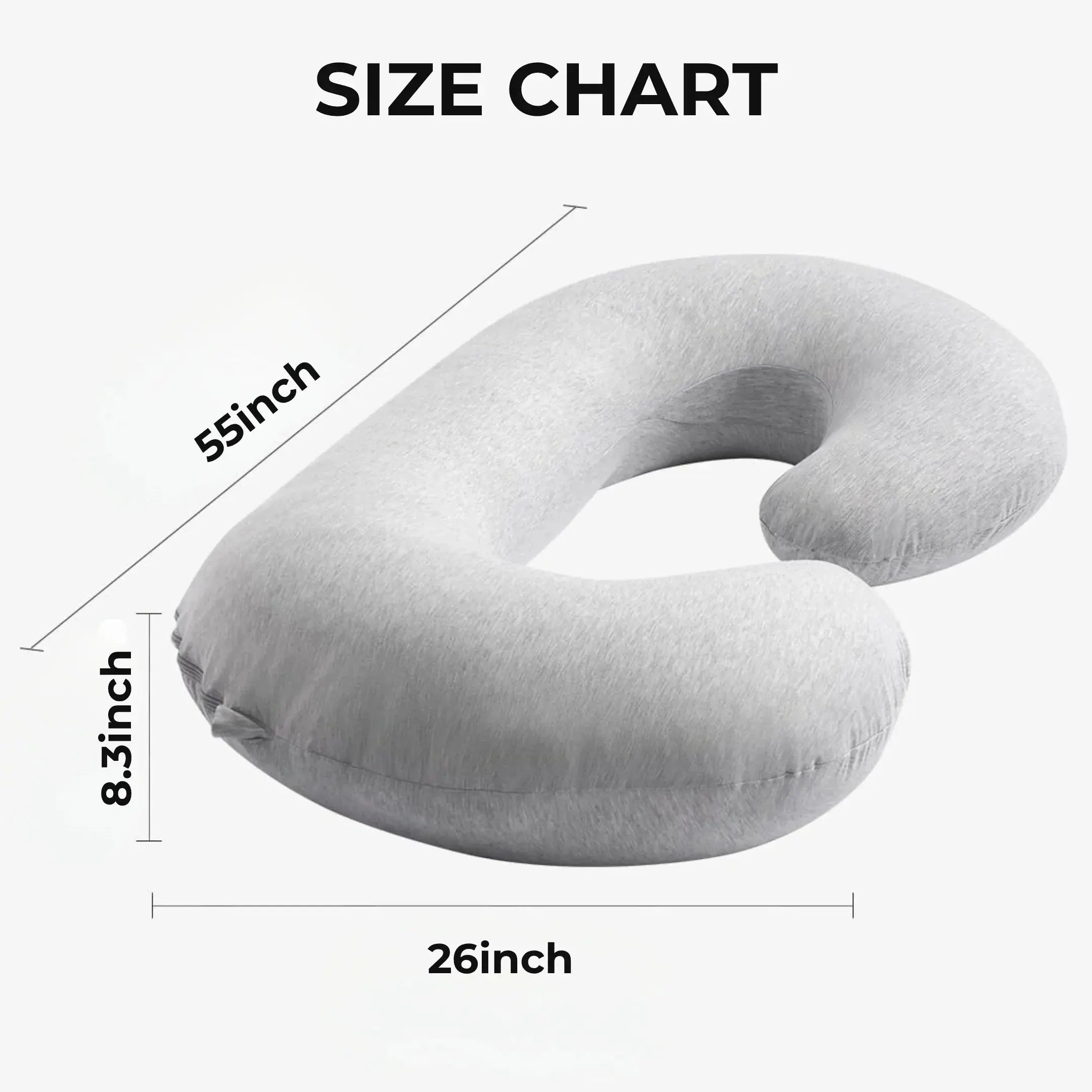 C Shaped Full Body Pillow