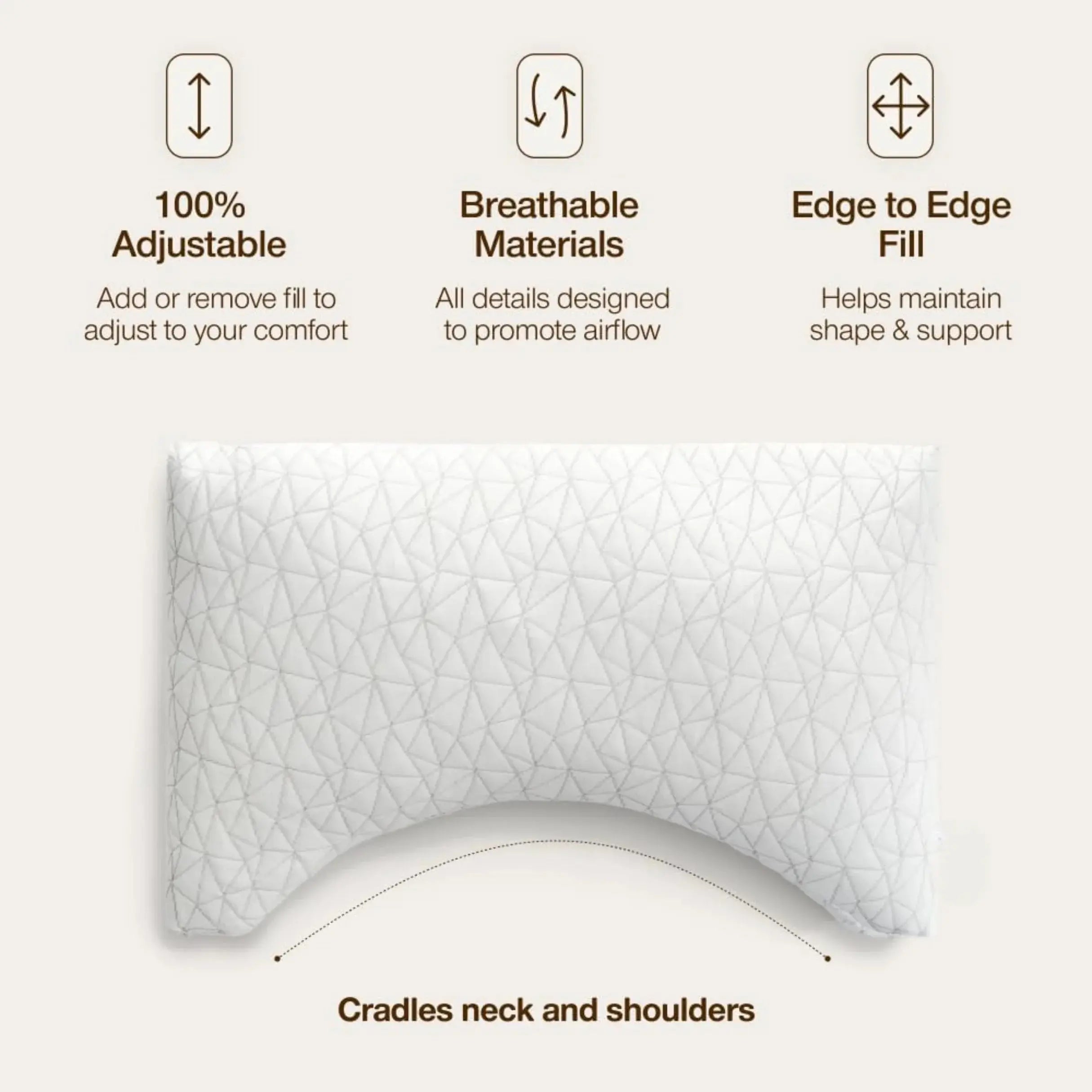 Adjustable Shredded Memory Foam Pillow