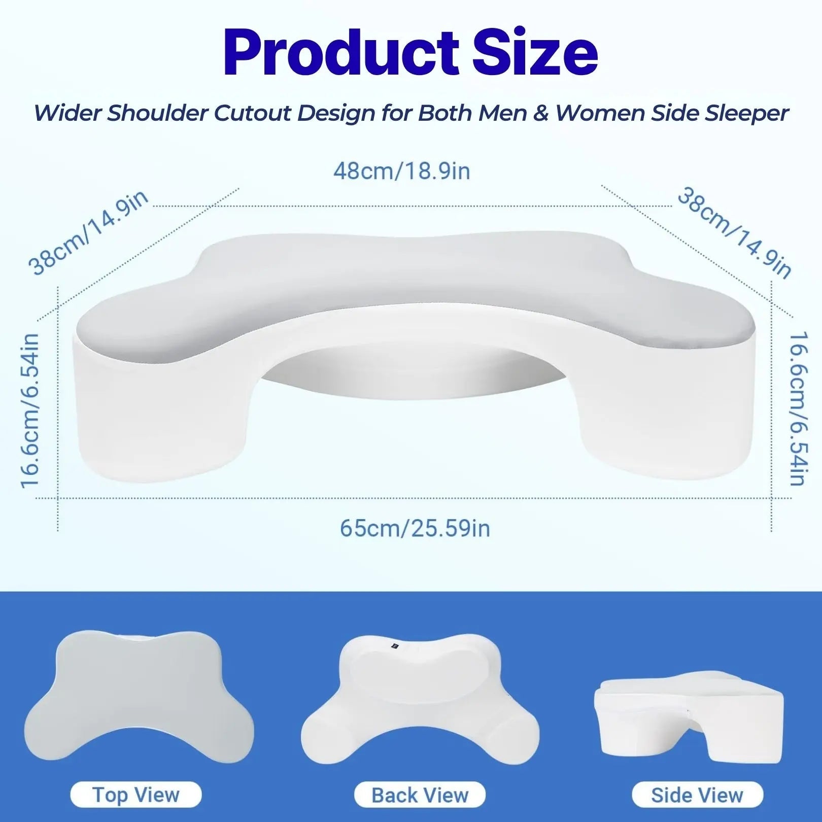 Backrest Bed Pillow for Sitting