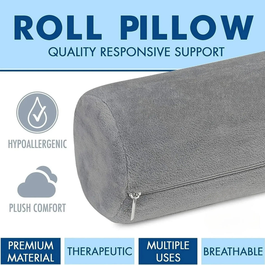 Bolster Neck Roll Pillow Set