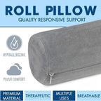 Bolster Neck Roll Pillow Set