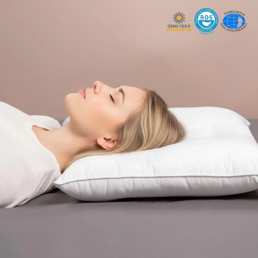 Low Loft Cotton Bed Pillow
