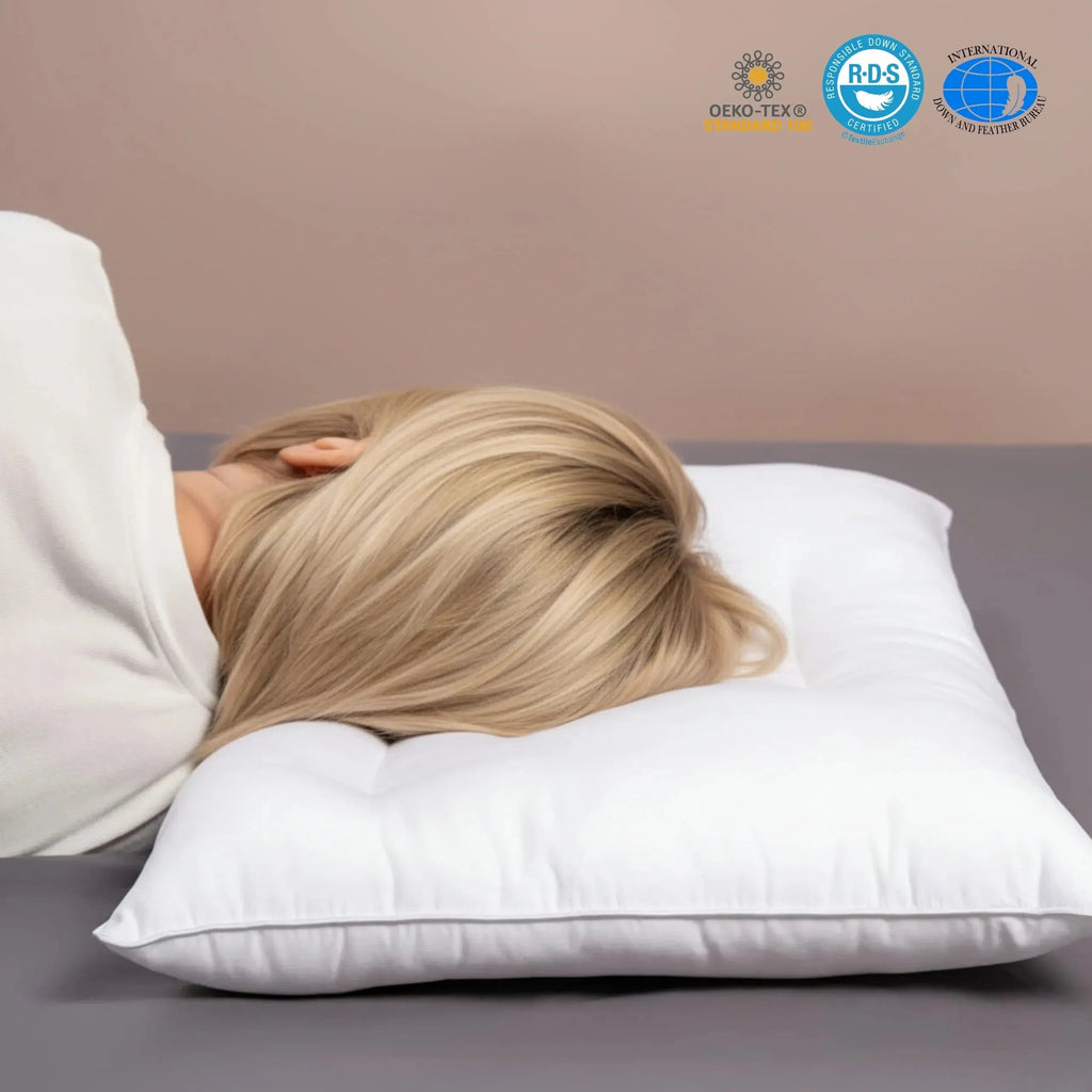 Low Loft Cotton Bed Pillow