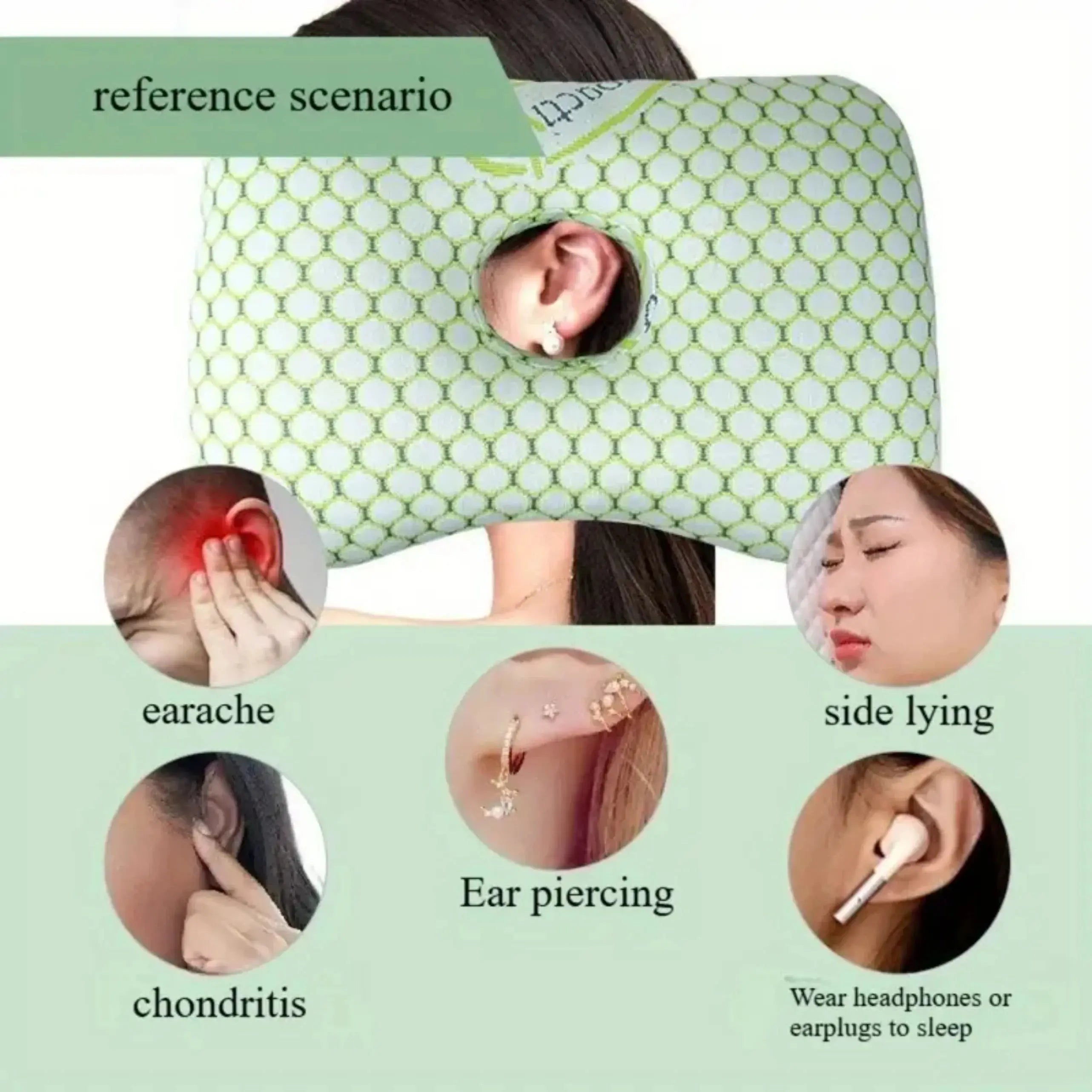 Cotton Ear Piercing Donut Pillow