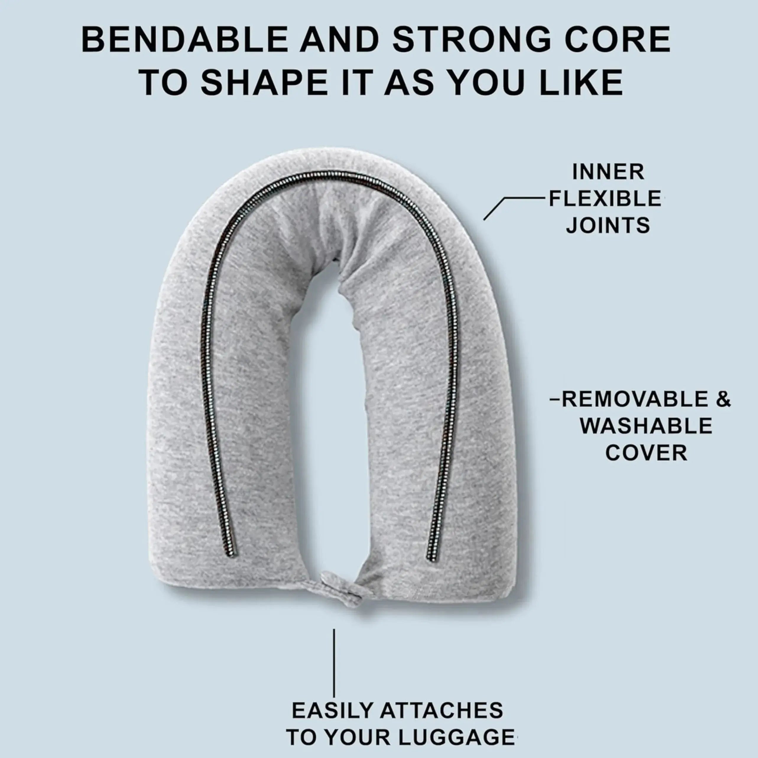 Bendable U Shaped Travel Pillow