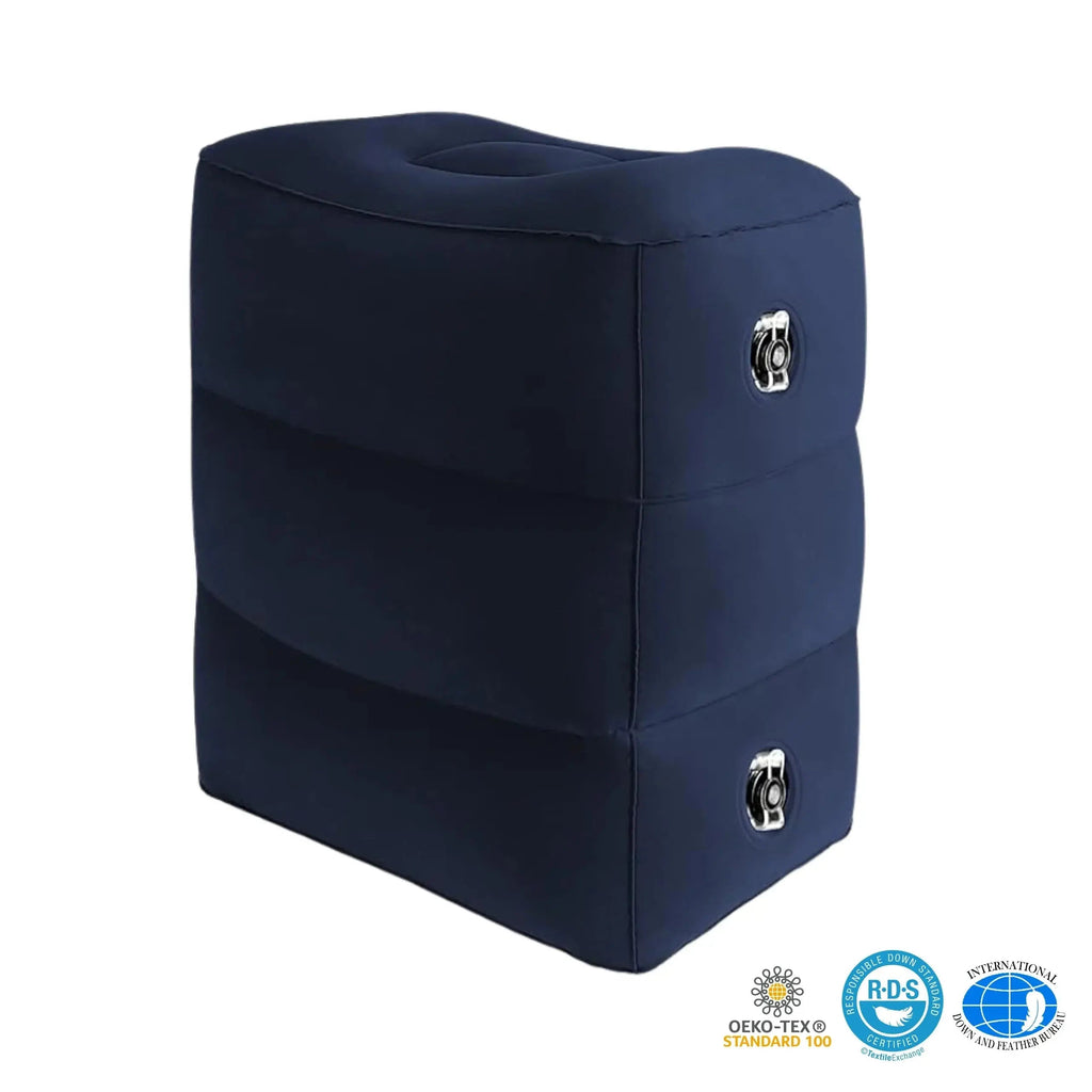 Inflatable Travel Foot Rest Pillow