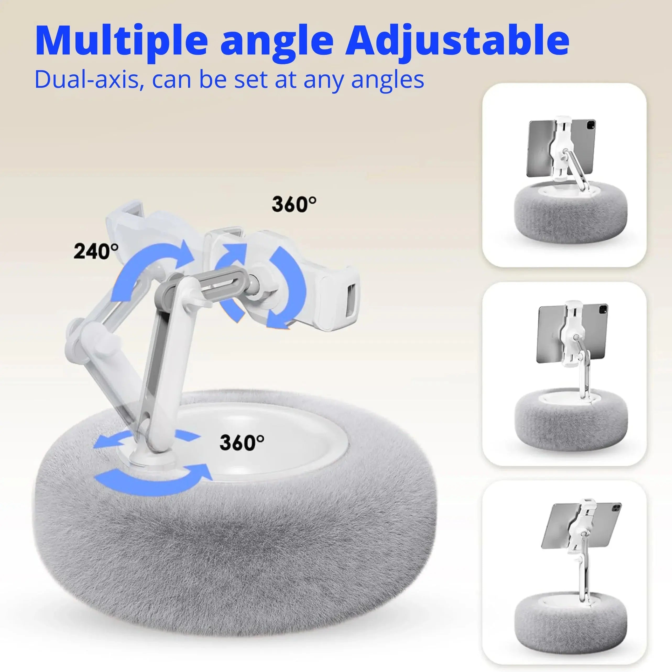 Plush Tablet Stand Bed Pillow