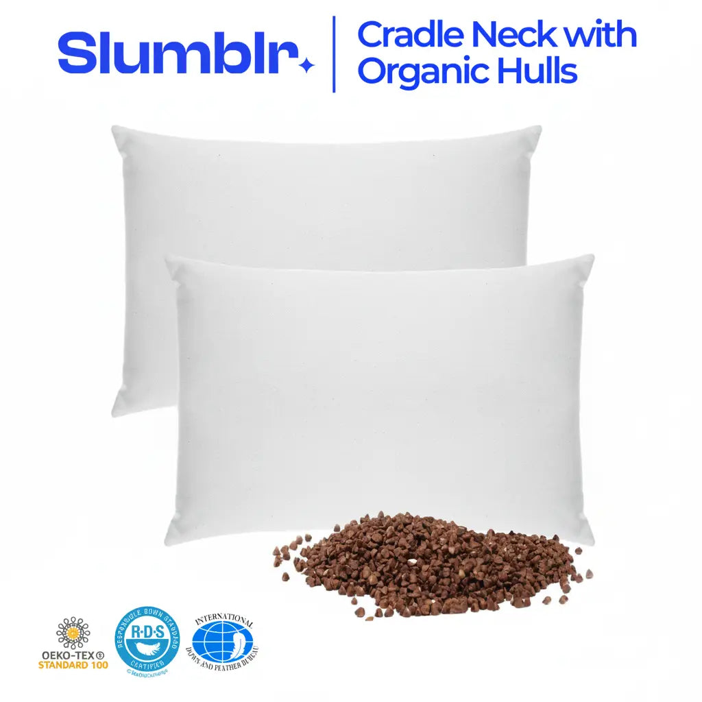 Adjustable Buckwheat Hull Bed Pillow