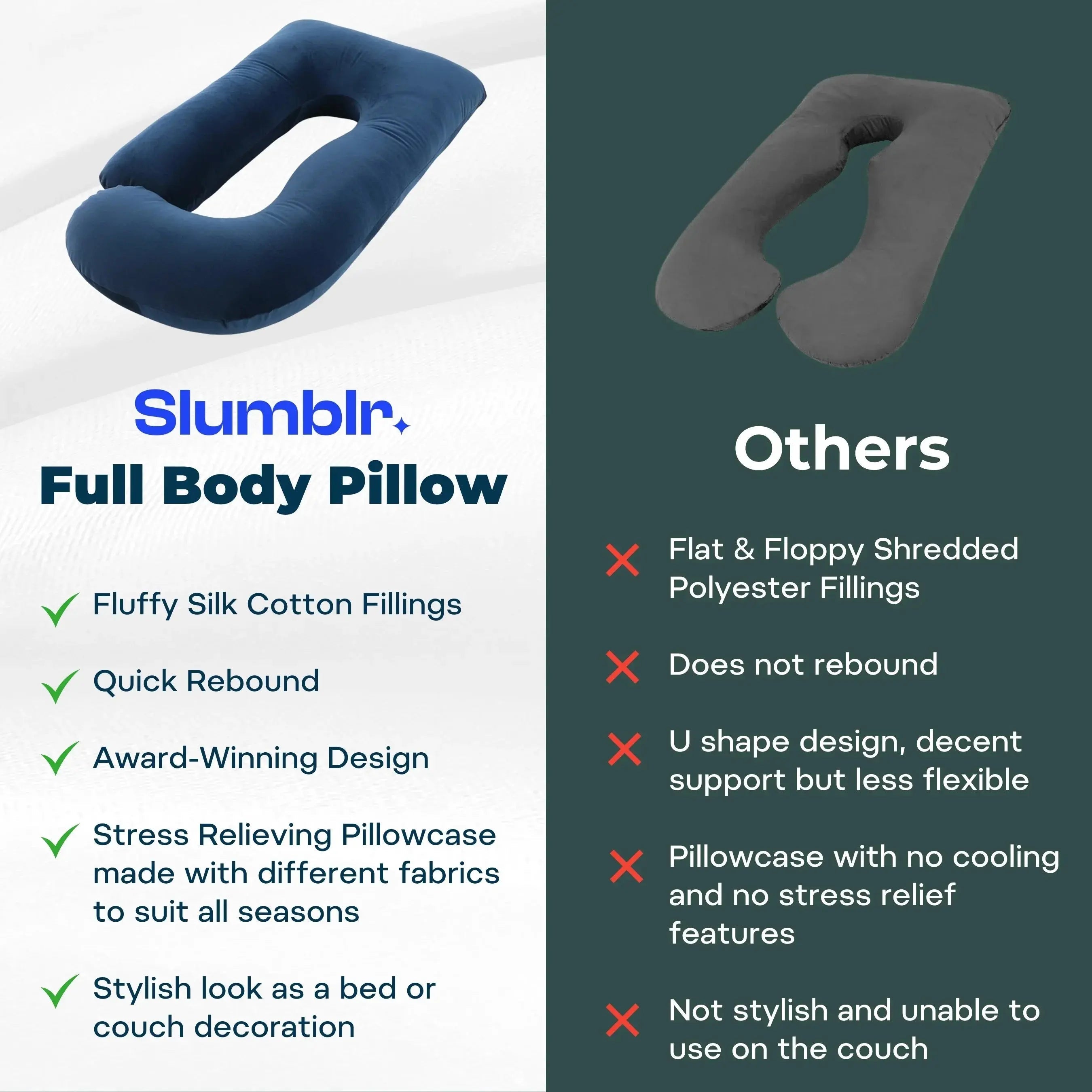 Cooling U Shaped Pregnancy Pillow