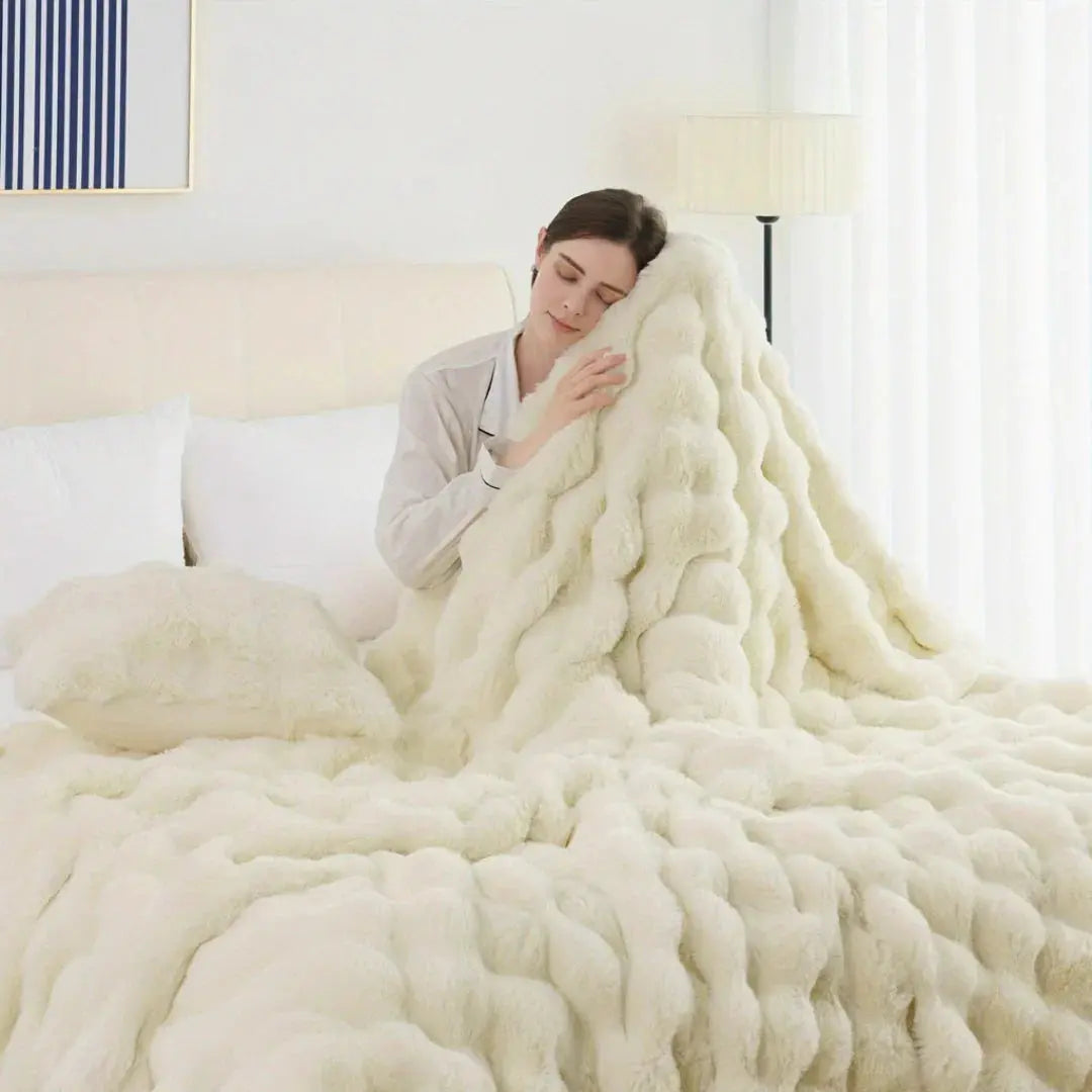 Faux Fur Velvet Fleece Blanket
