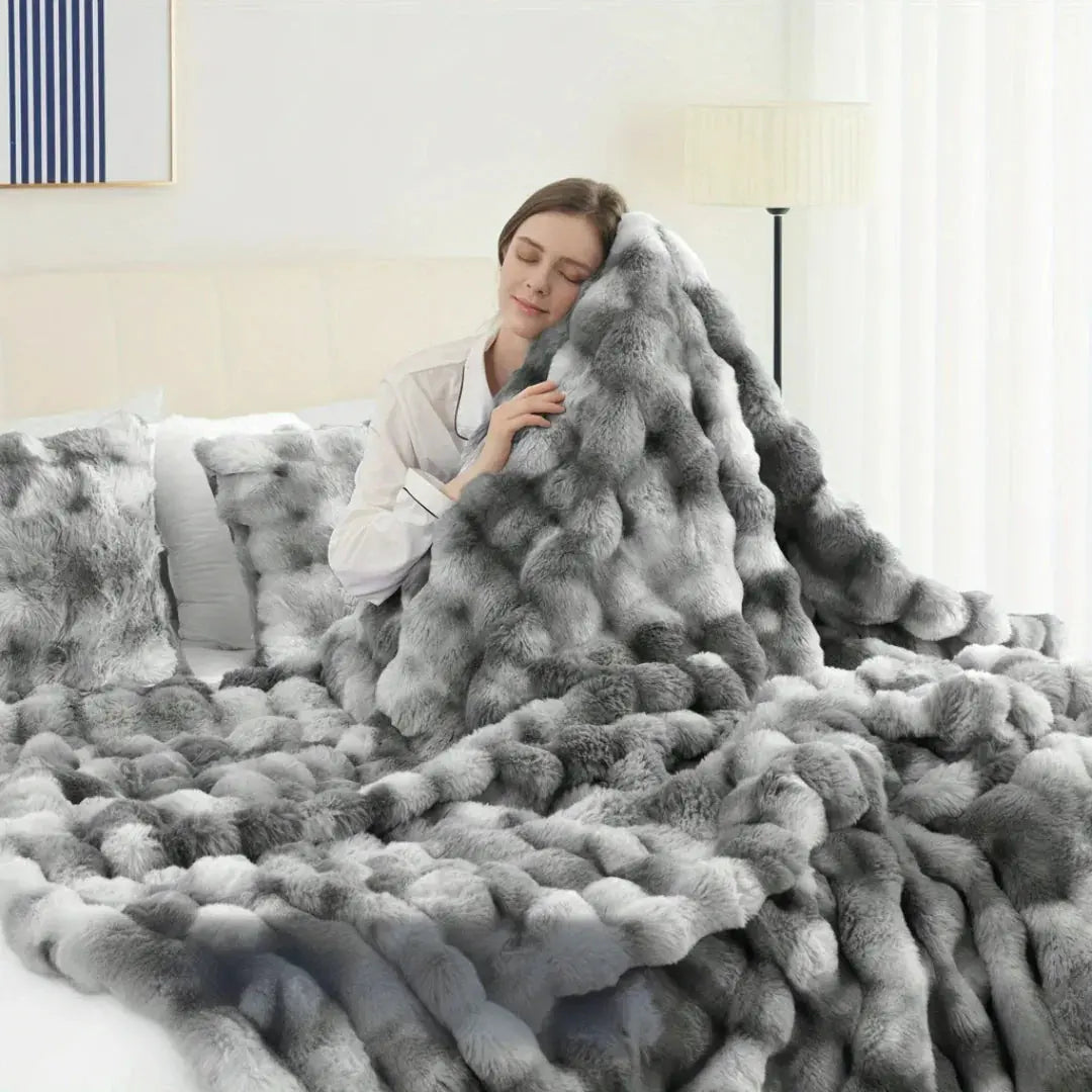 Faux Fur Velvet Fleece Blanket