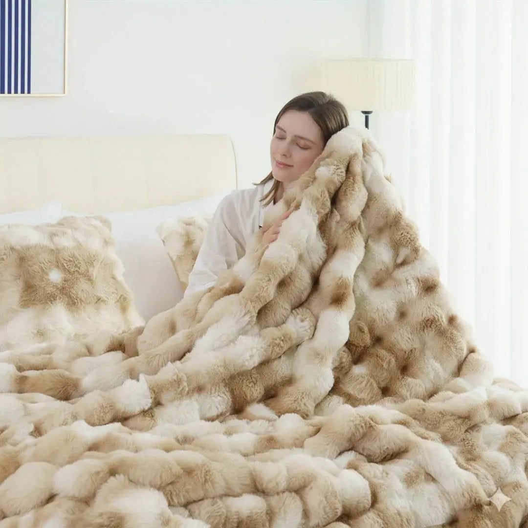 Faux Fur Velvet Fleece Blanket