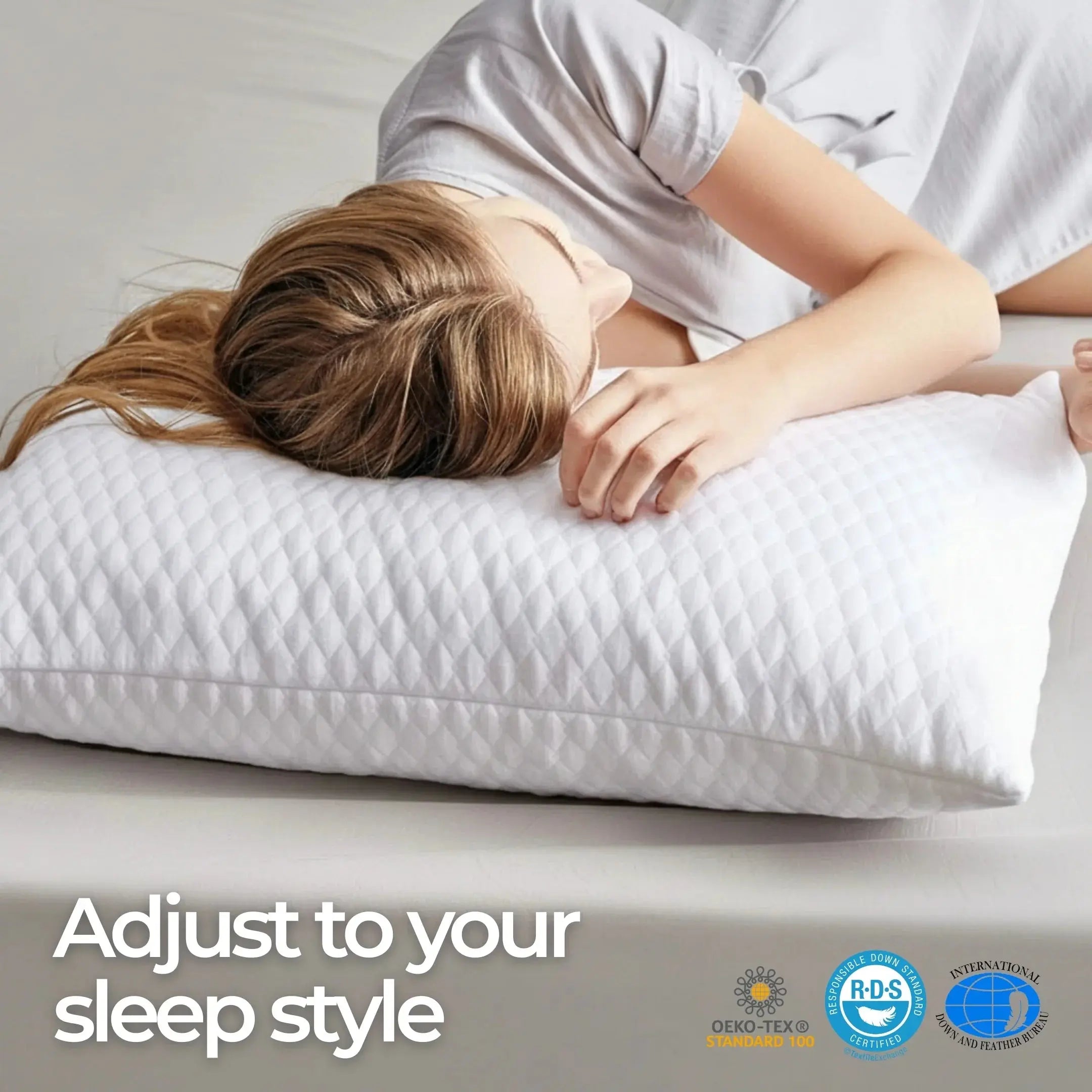 Adjustable Pillow for Side Sleepers