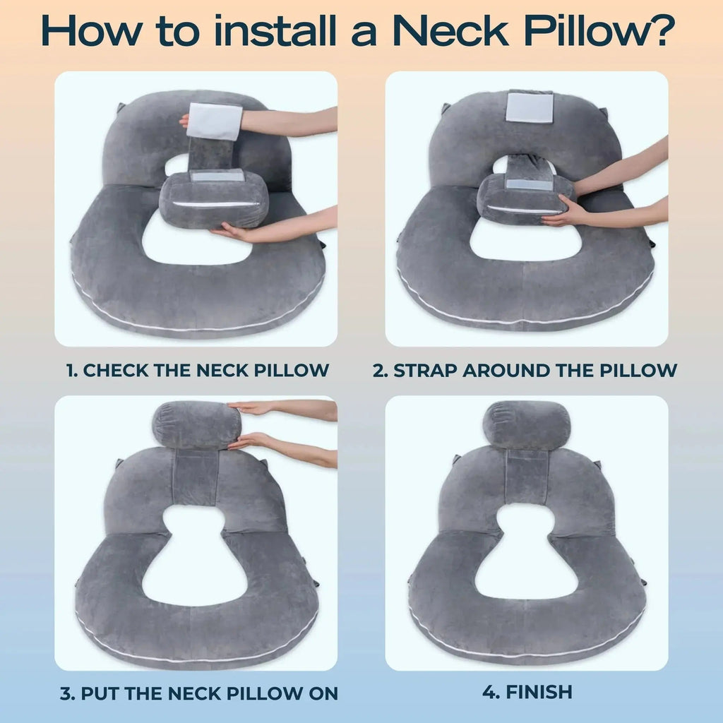 Foldable Bed Pillow for Reading