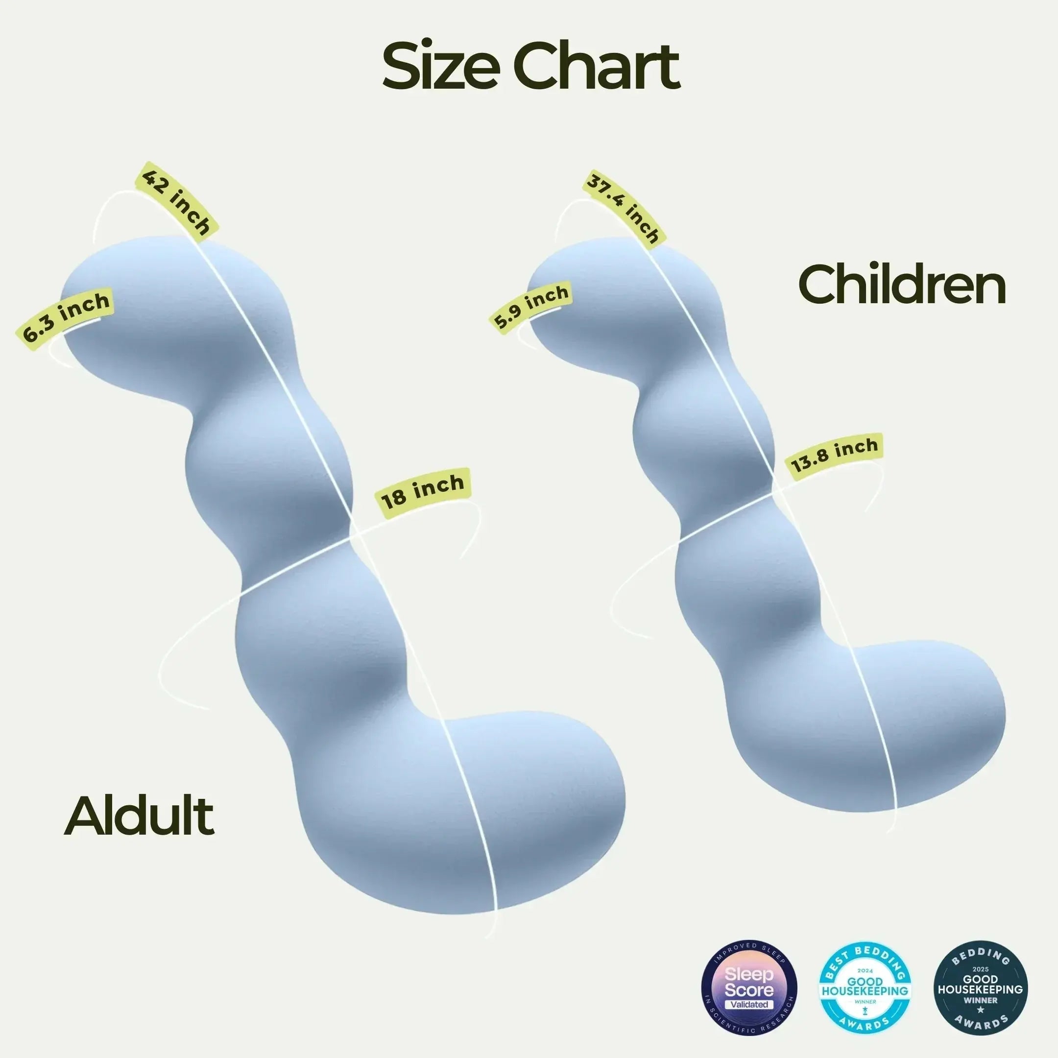 Memory Foam Full Body Pillow