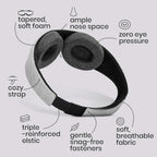 3D Contoured Blackout Sleep Mask