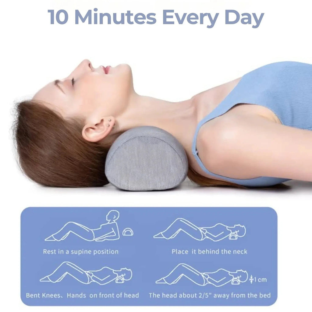 Memory Foam Neck Roll Pillow