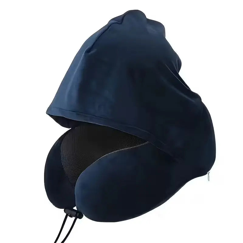 Hooded U Shaped Travel Pillow