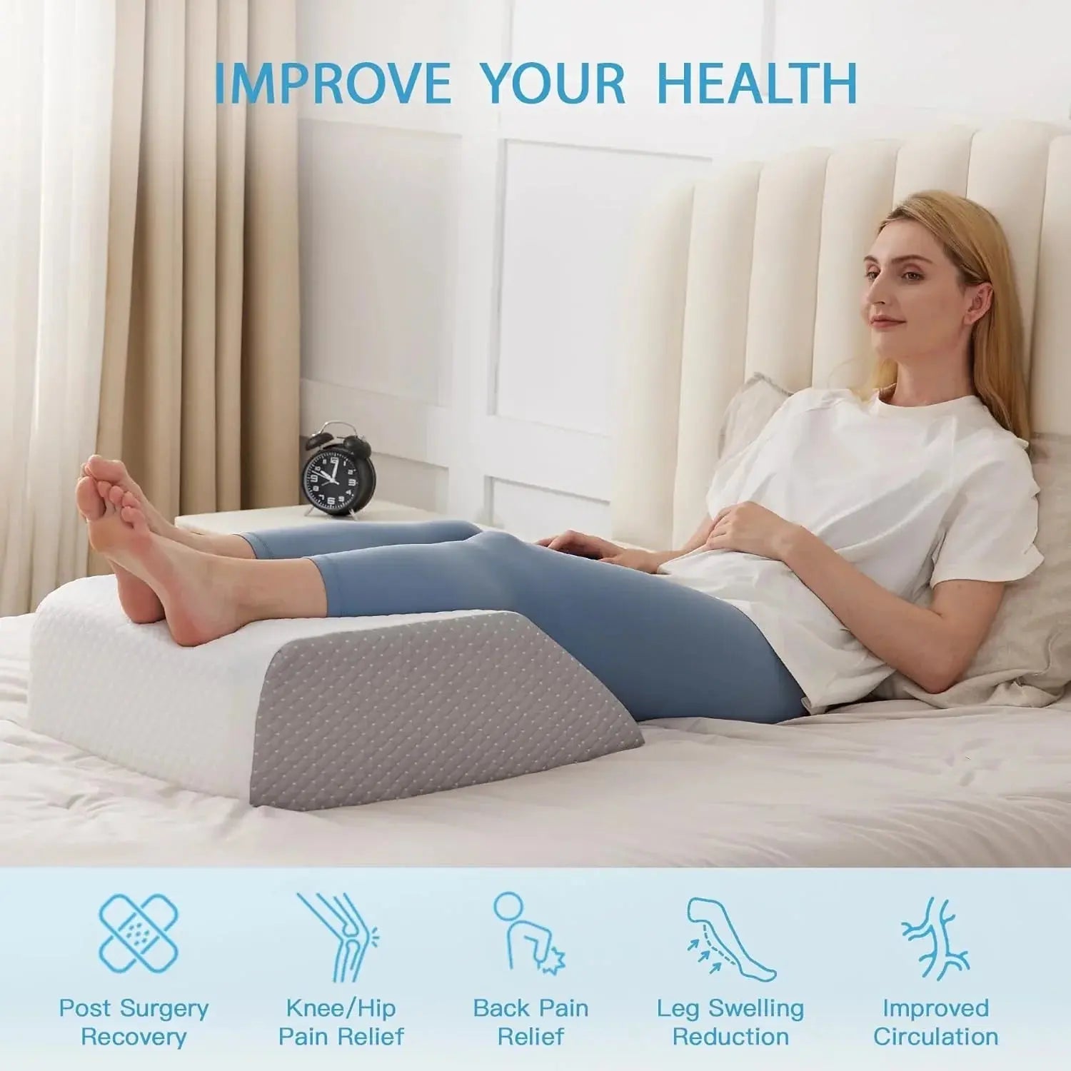 Adjustable Leg Elevation Pillow