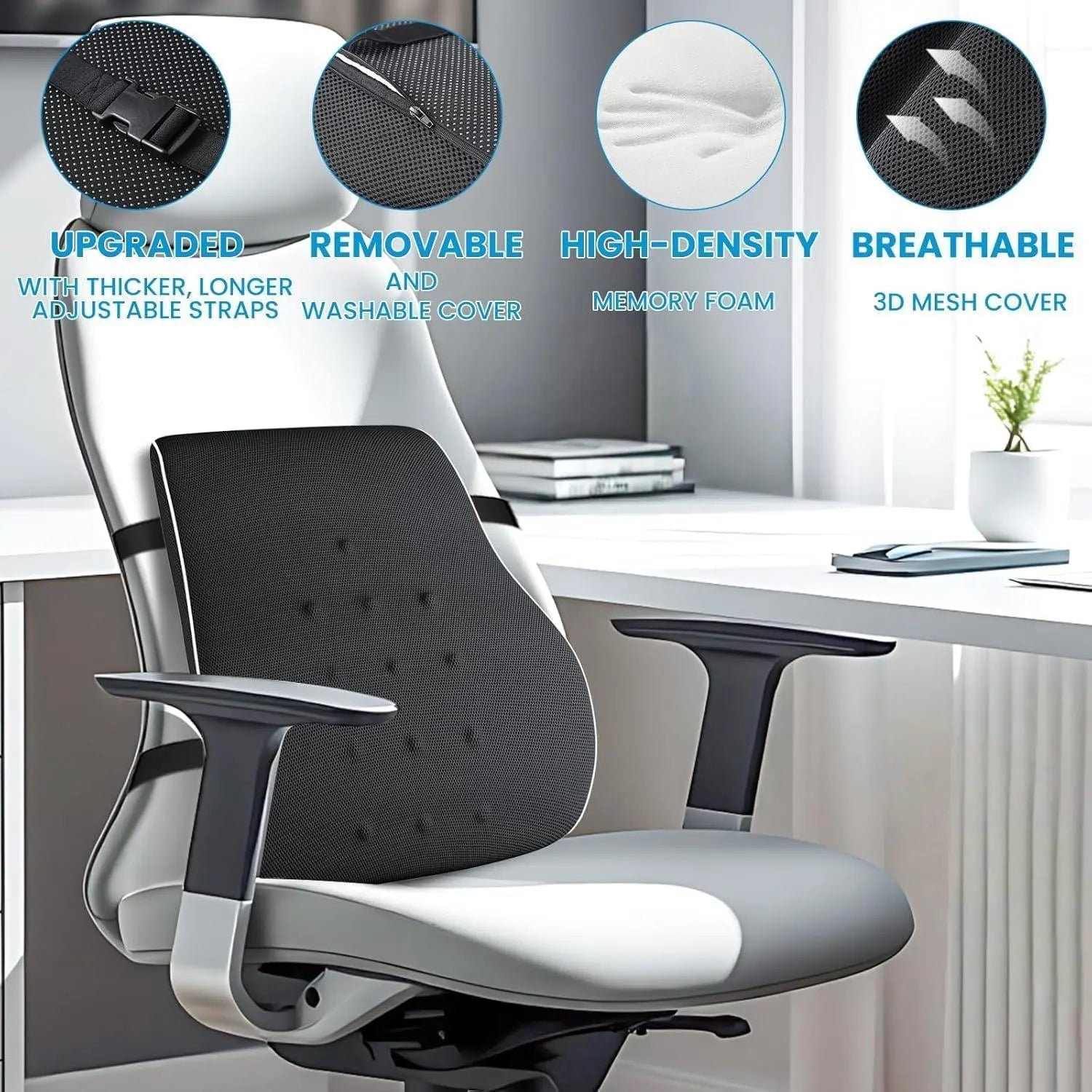Adjustable Strap Lumbar Support Pillow