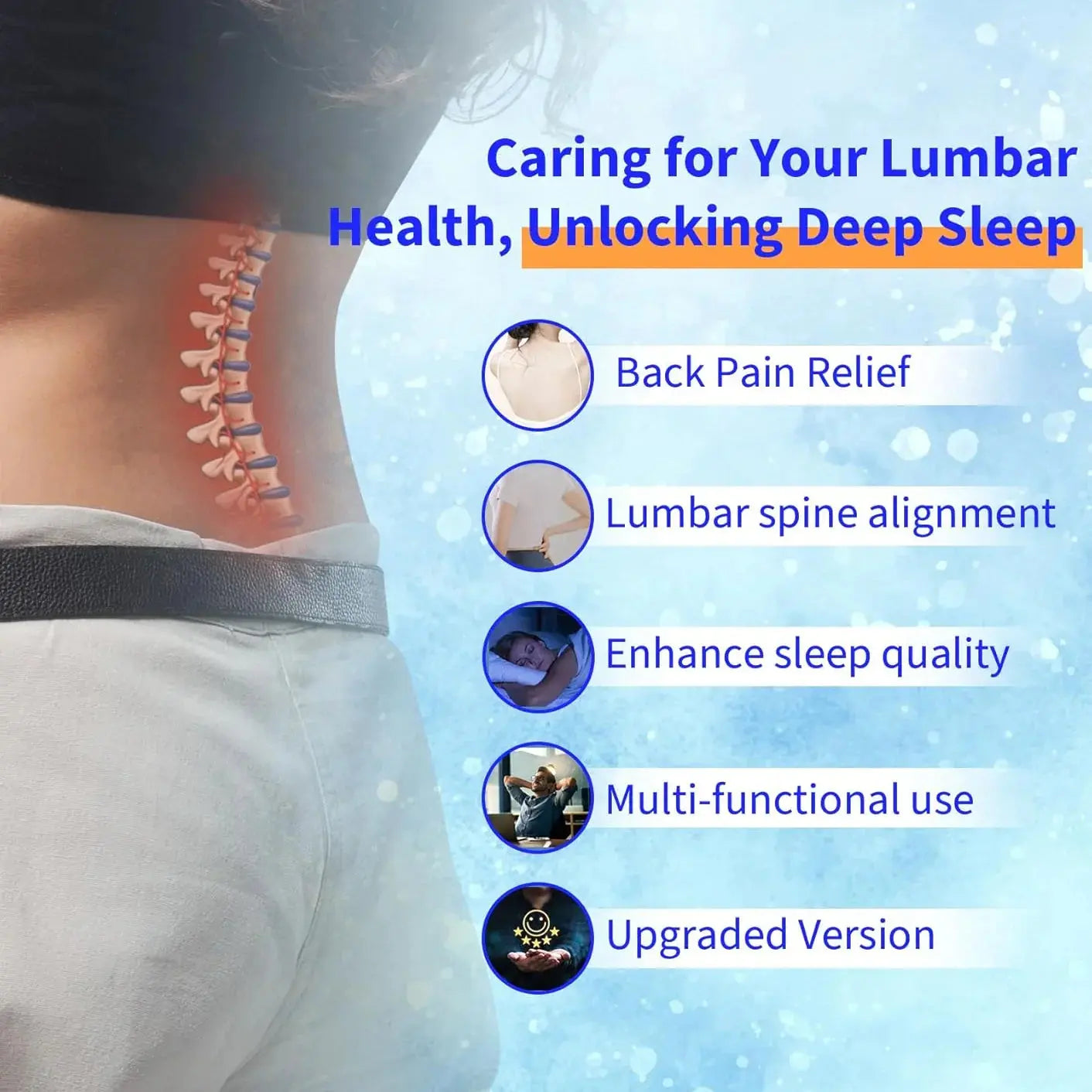 Contoured Lumbar Support Pillow