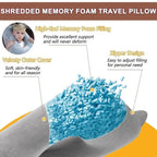 Compact Memory Foam Travel Pillow
