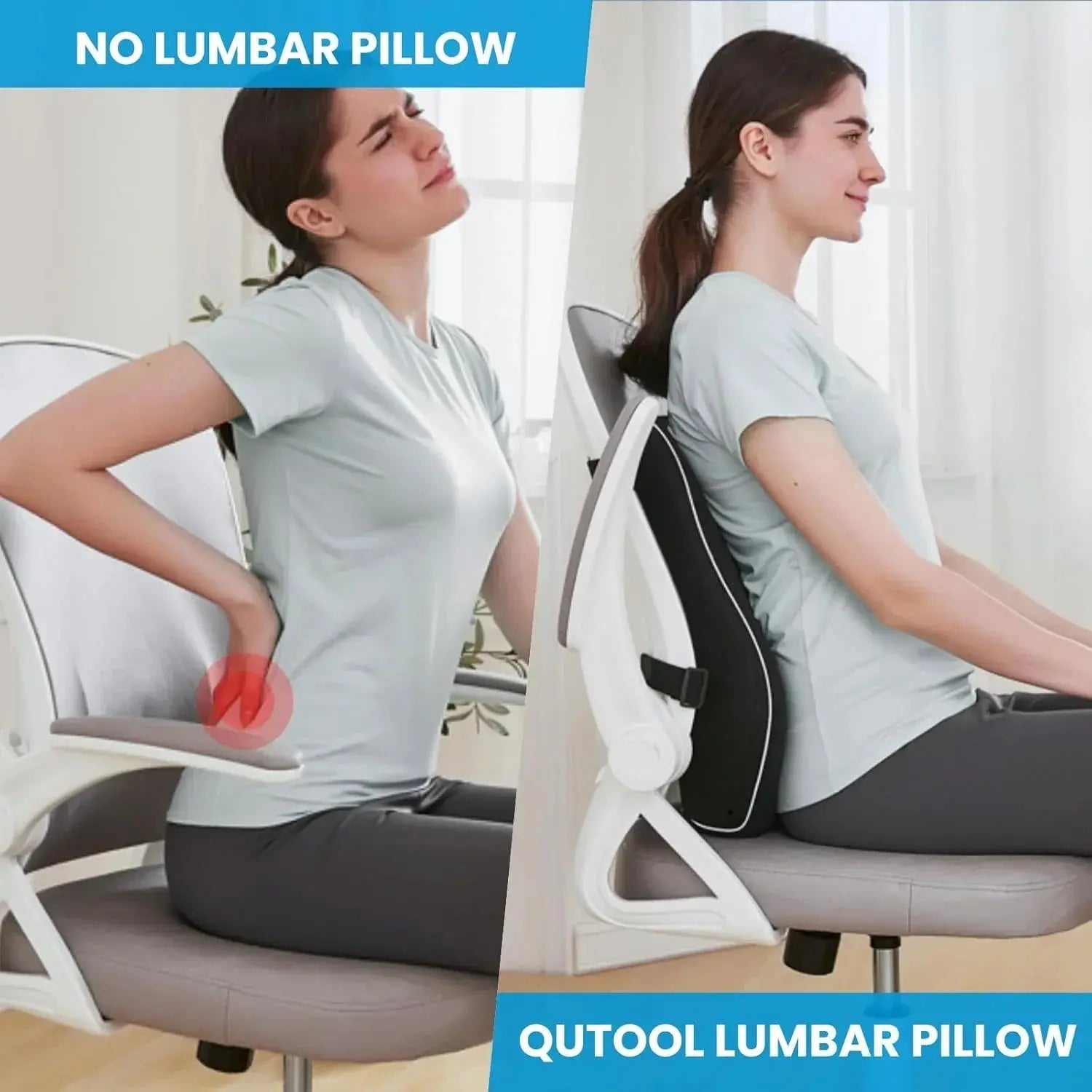 Adjustable Strap Lumbar Support Pillow