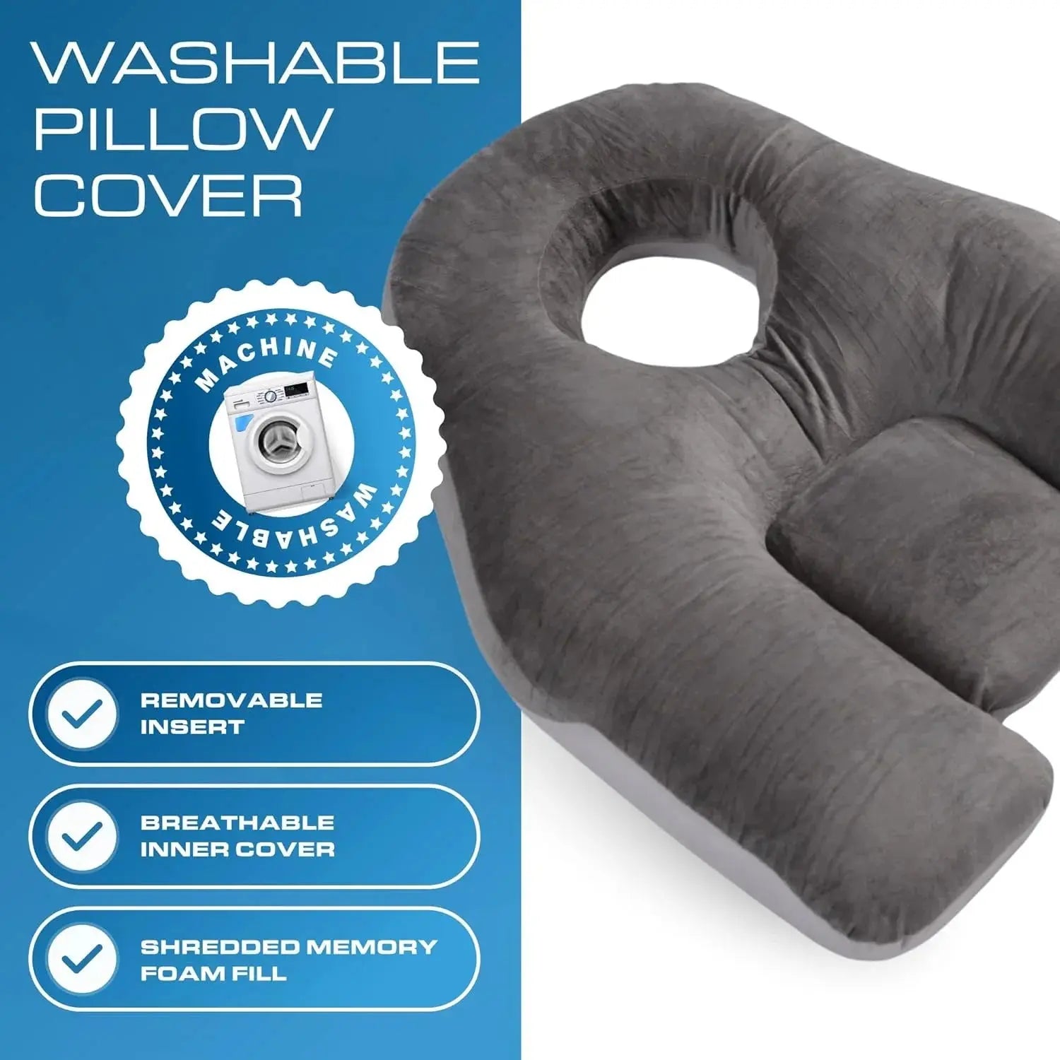 Dual Sided Face Down Pillow
