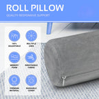 Bolster Neck Roll Pillow Set