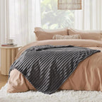 Plaid Faux Fur Blanket