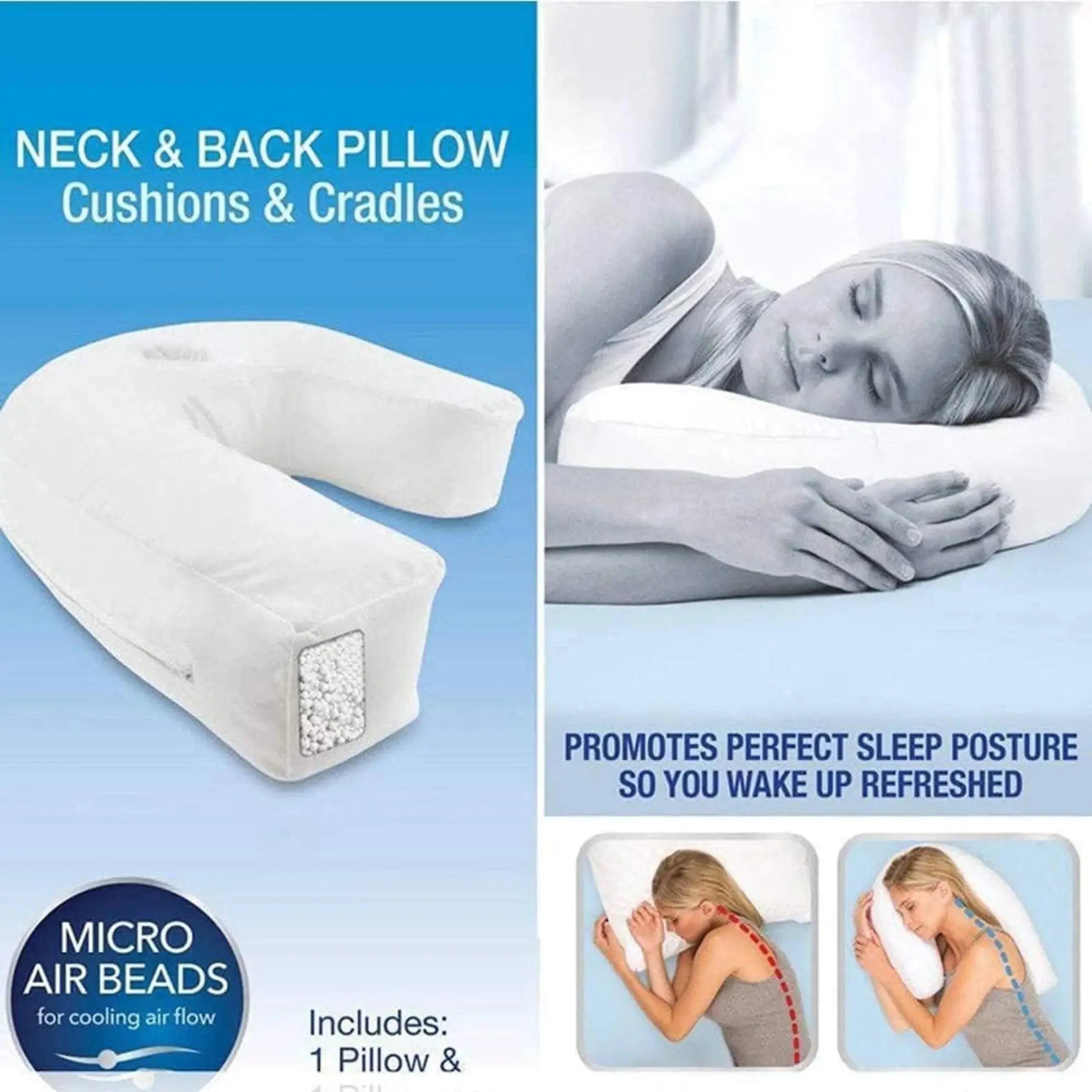 U Shape Contour Pillow