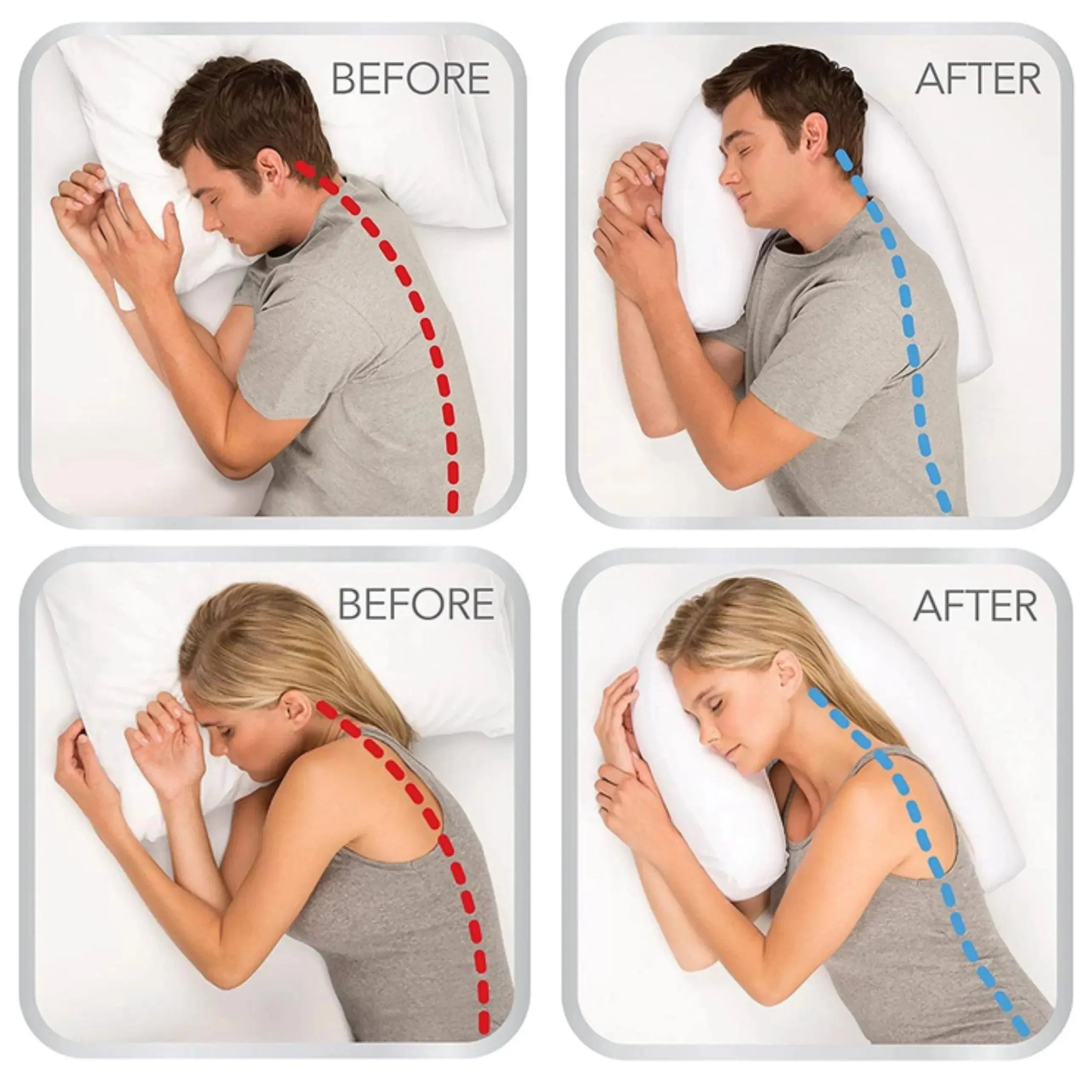 U Shape Contour Pillow