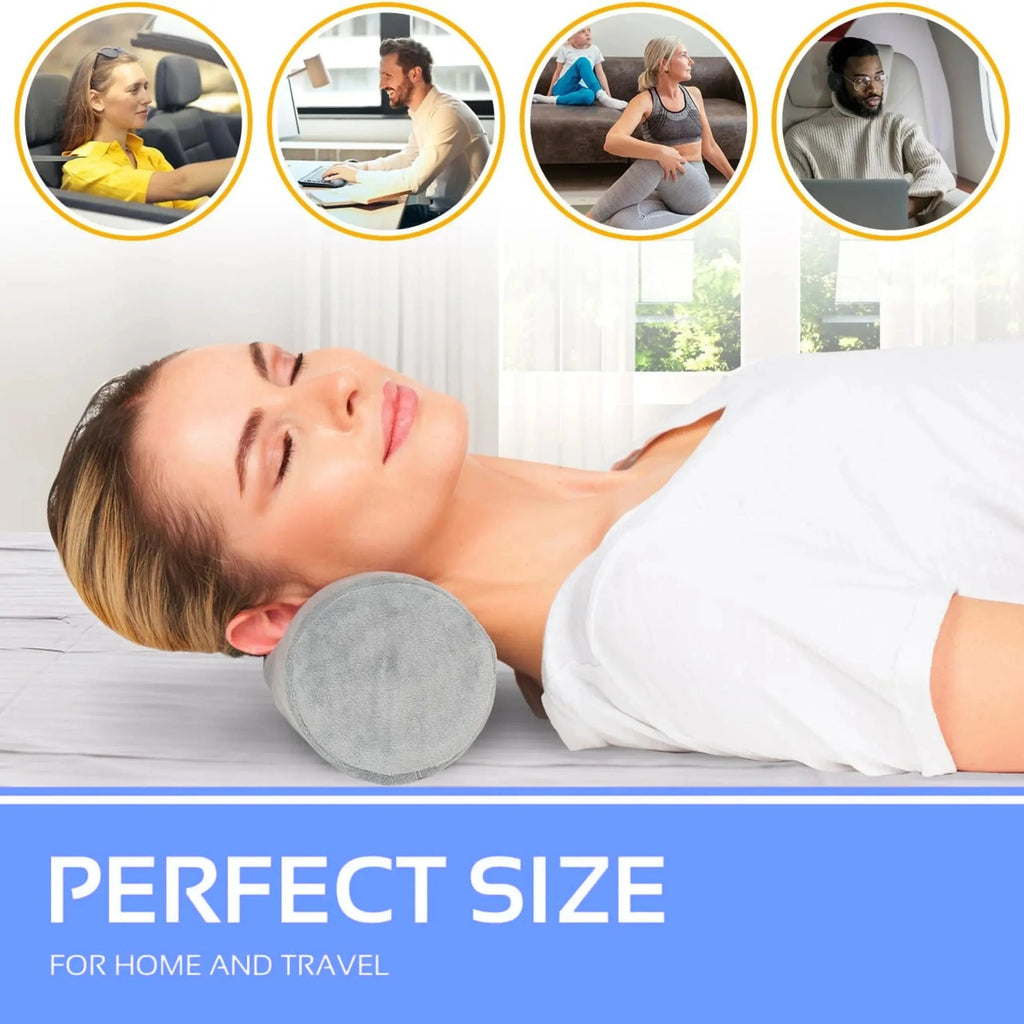 Bolster Neck Roll Pillow Set