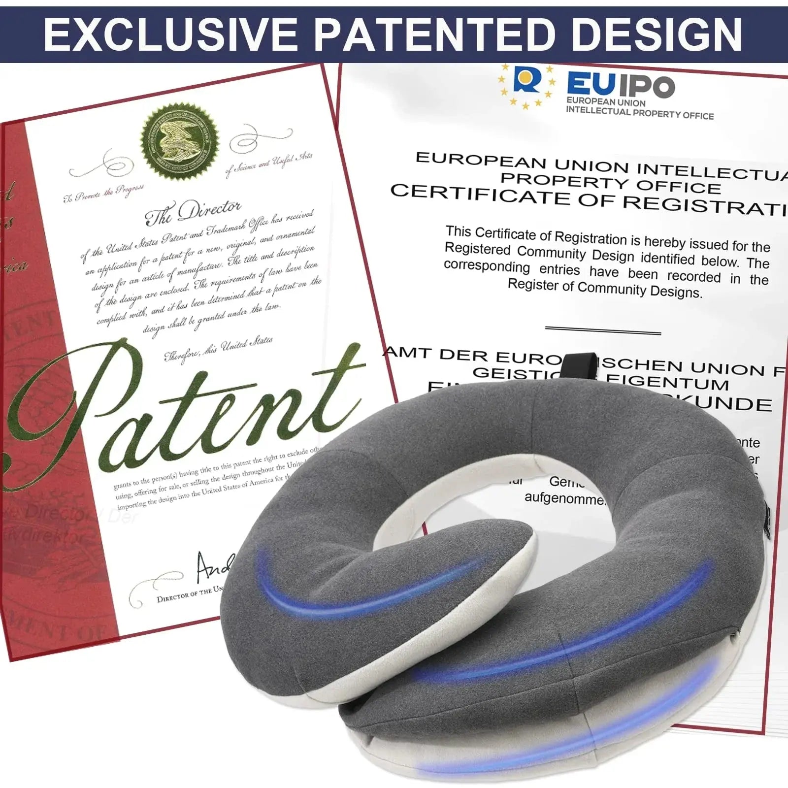Travel Pillow With Eye Mask