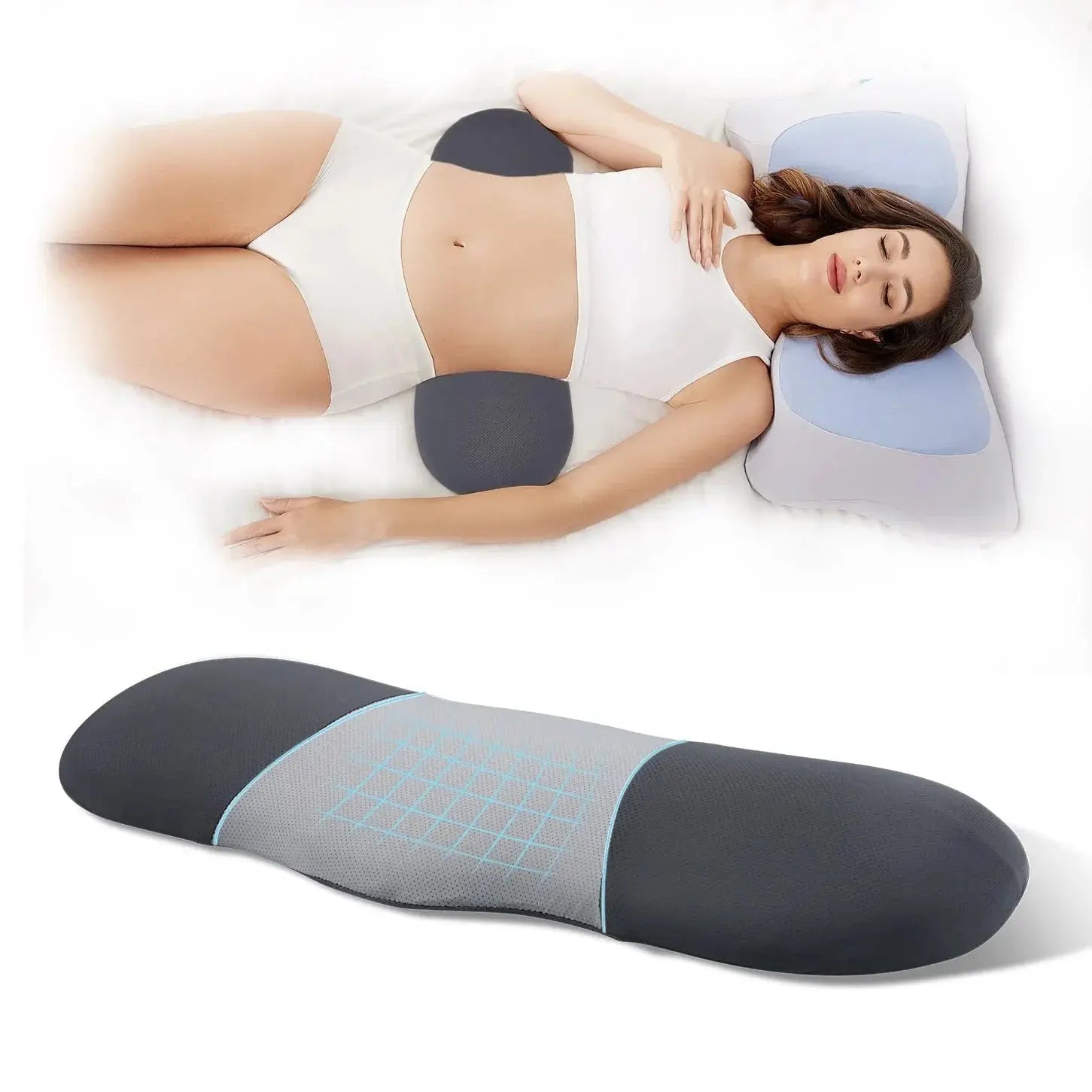 Lumbar Support Pillow for Sleeping
