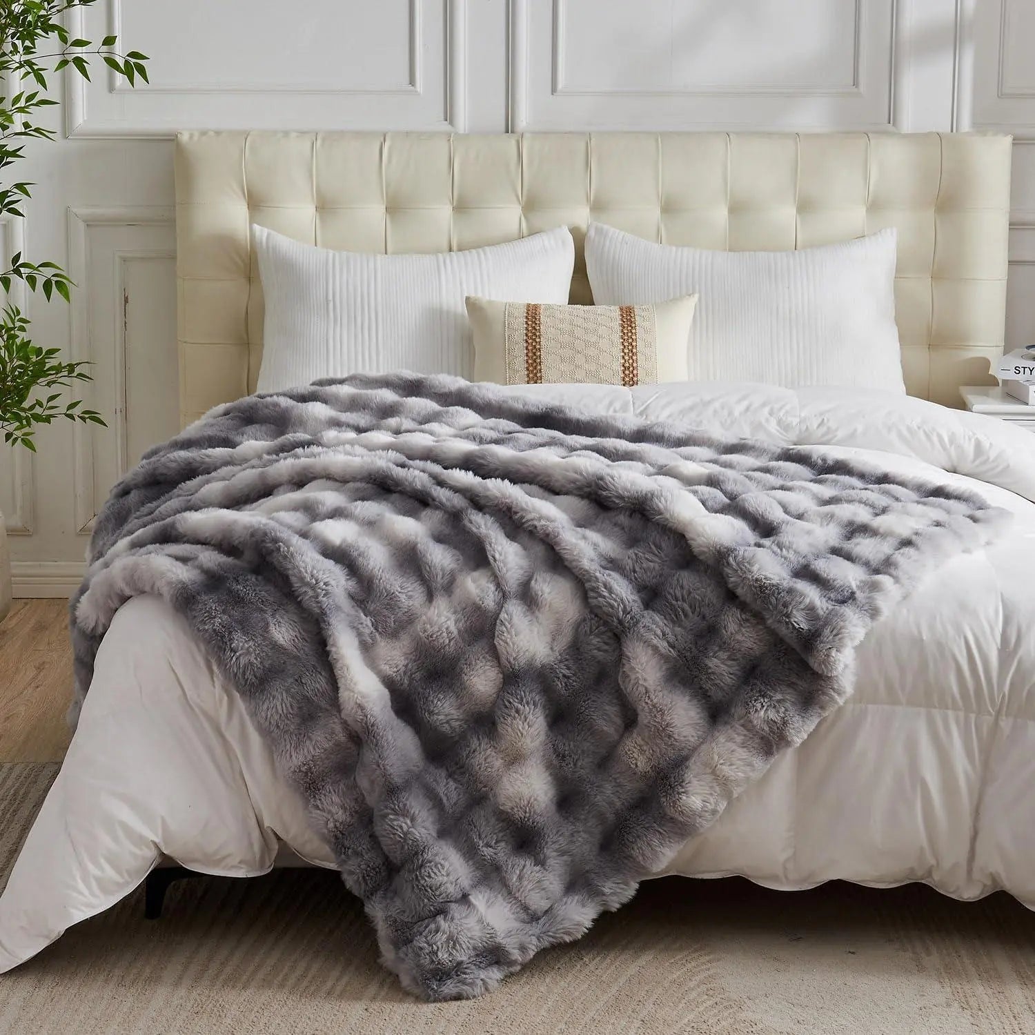 Faux Fur Velvet Fleece Blanket