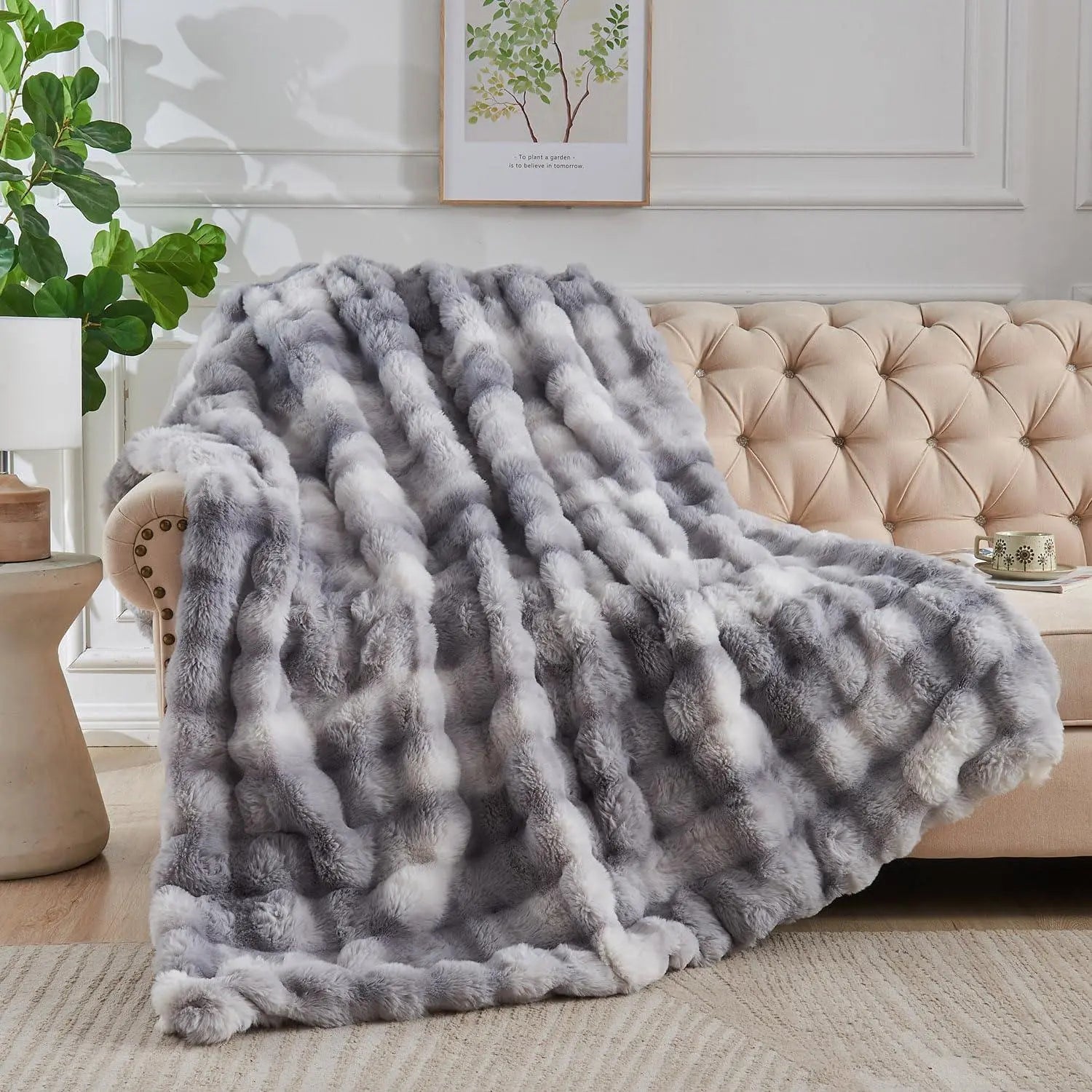 Faux Fur Velvet Fleece Blanket