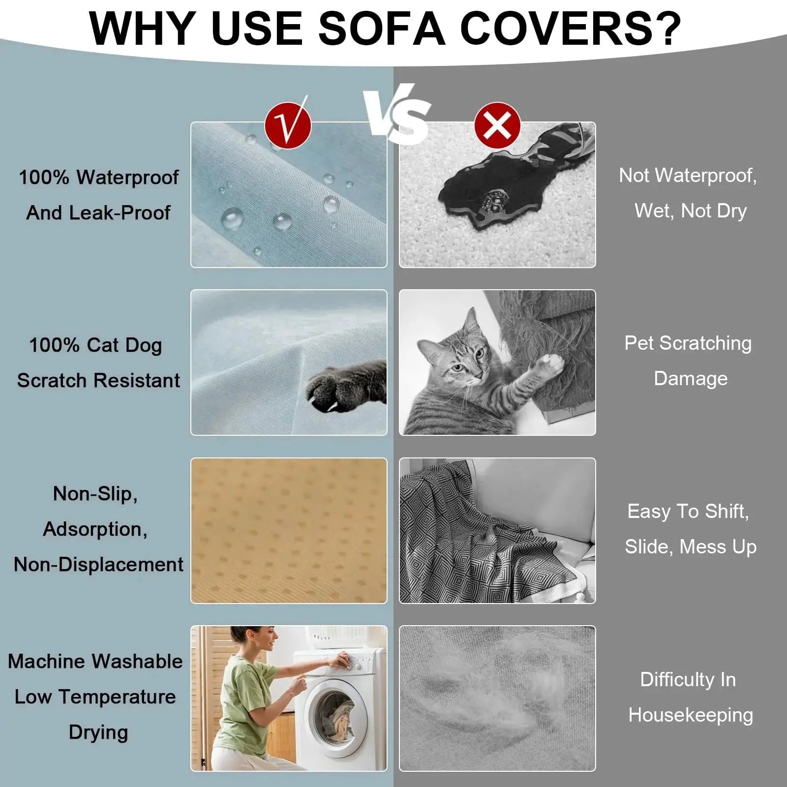 Waterproof Anti Slip Sofa Cover