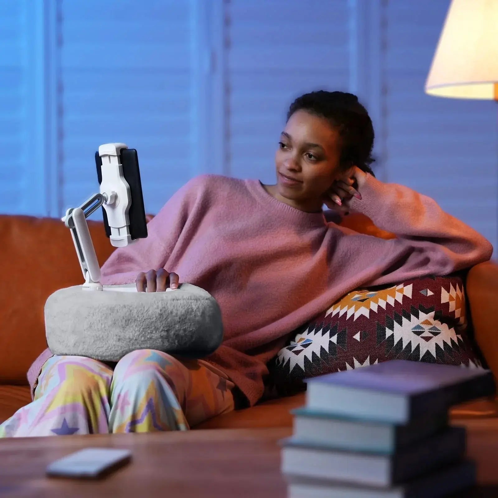 Plush Tablet Stand Bed Pillow