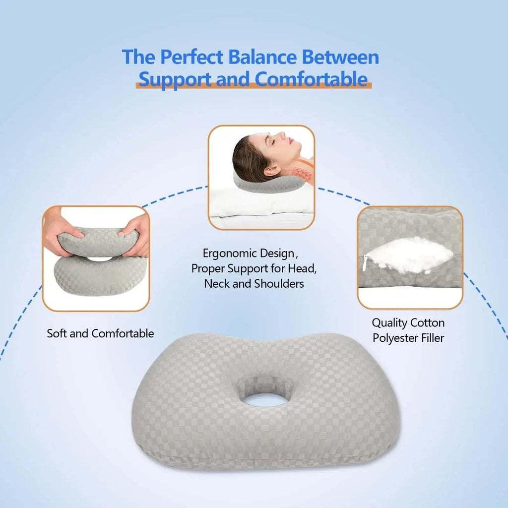 Adjustable Ear Support Bed Pillow