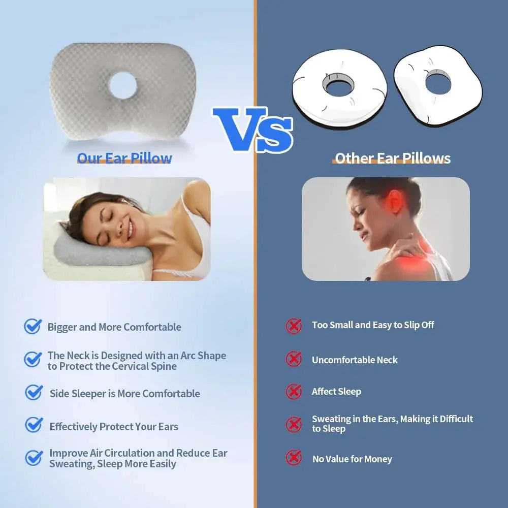 Adjustable Ear Support Bed Pillow