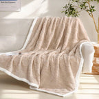 Sherpa Flannel Blanket for Bed