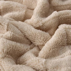Sherpa Flannel Blanket for Bed