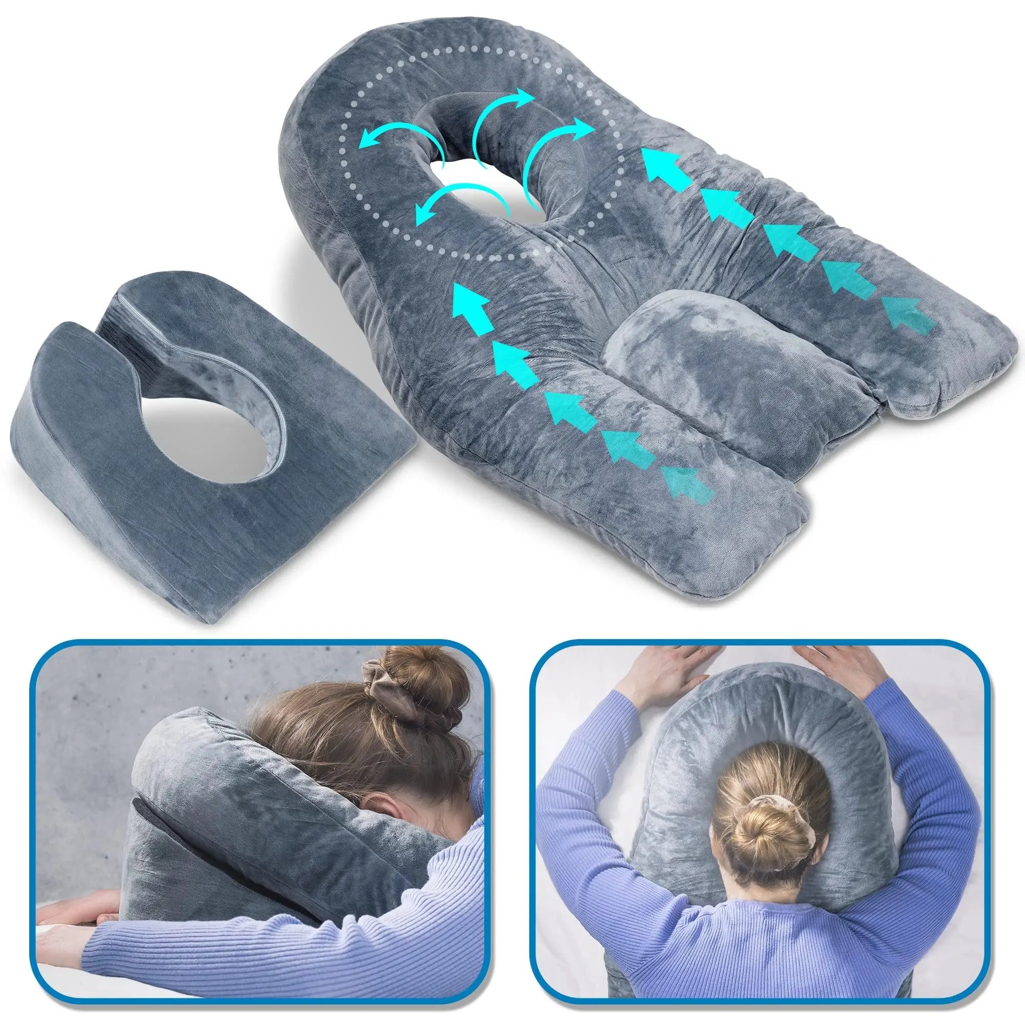 Dual Sided Face Down Pillow