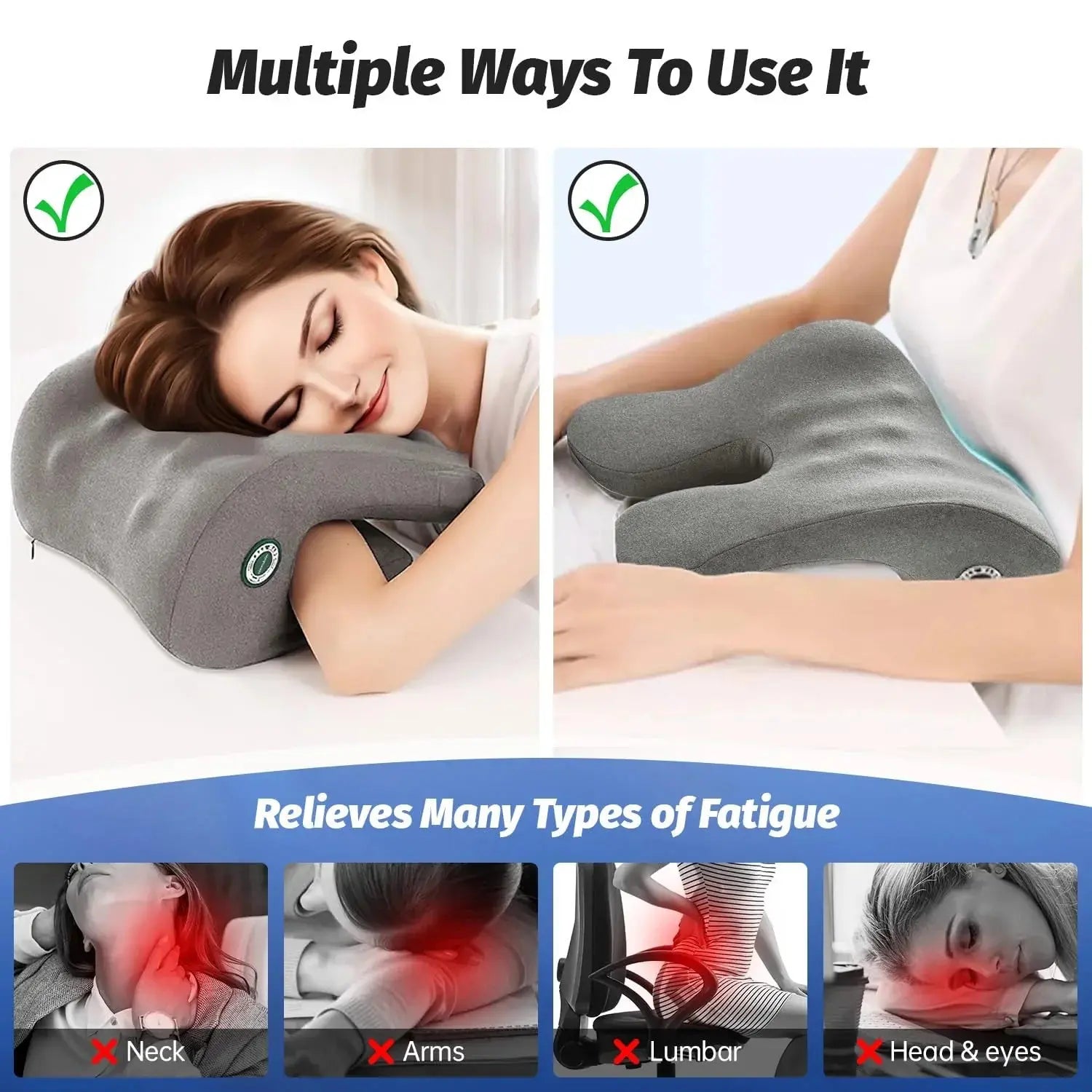 Adjustable Office Chair Neck Pillow