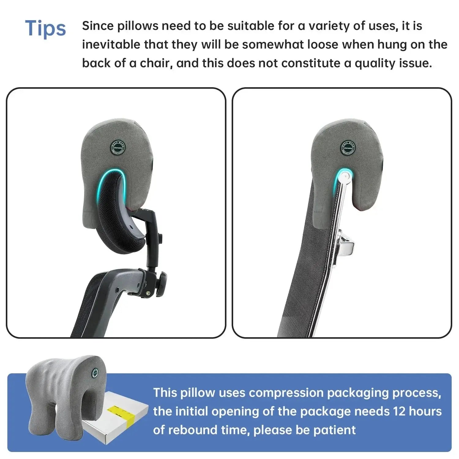 Adjustable Office Chair Neck Pillow