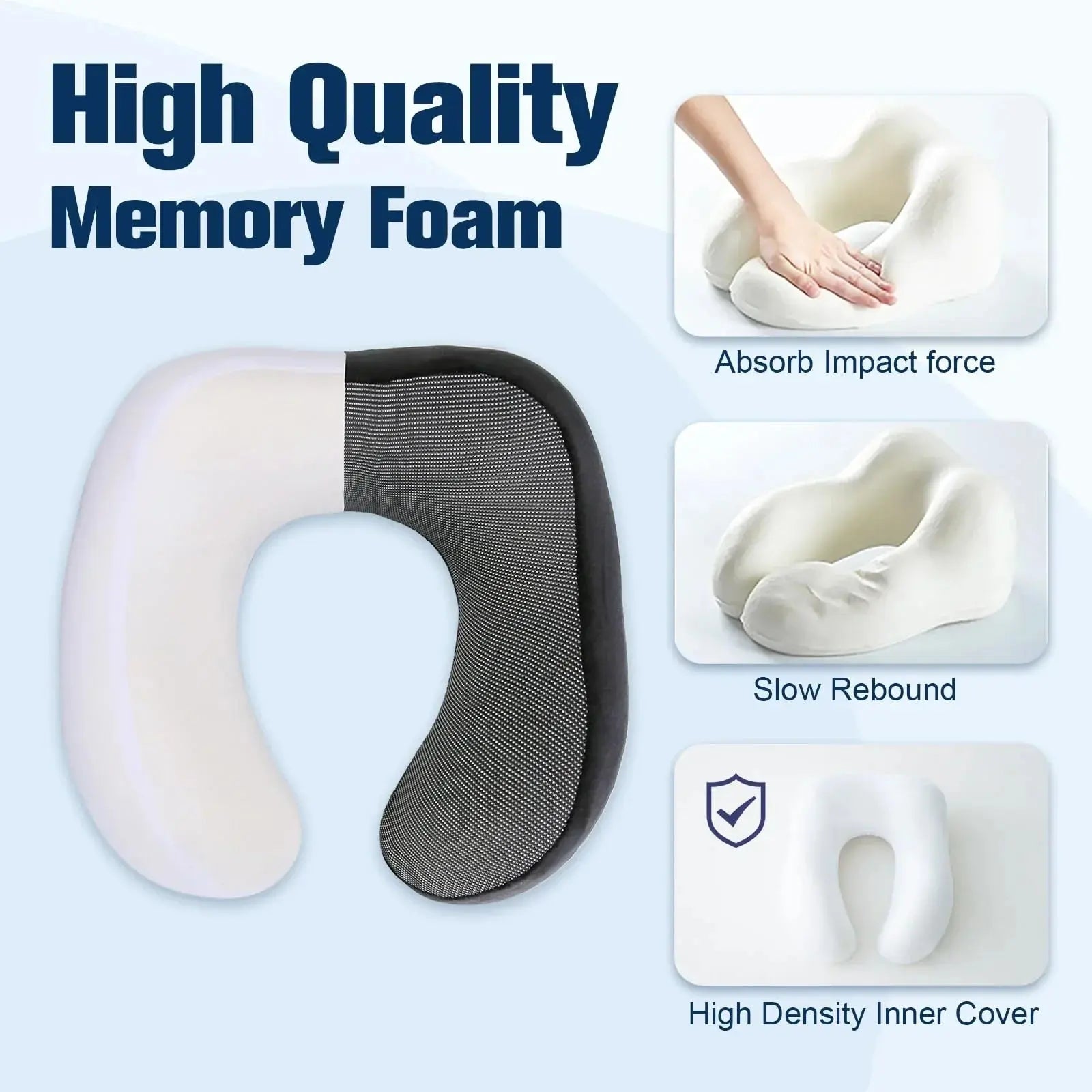 Hooded U Shaped Travel Pillow